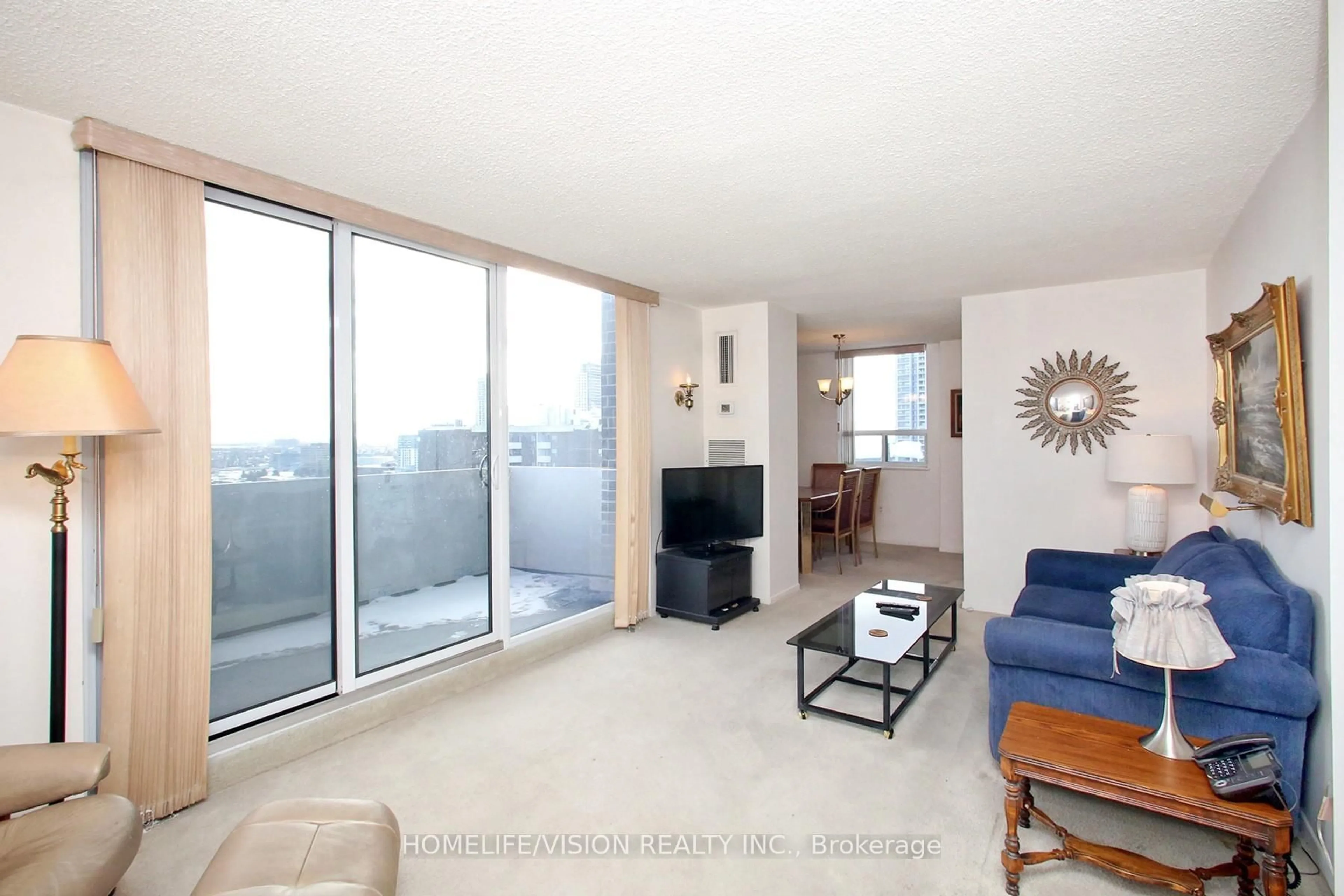 Living room with furniture, unknown for 10 Muirhead Rd #2303, Toronto Ontario M2J 4P9