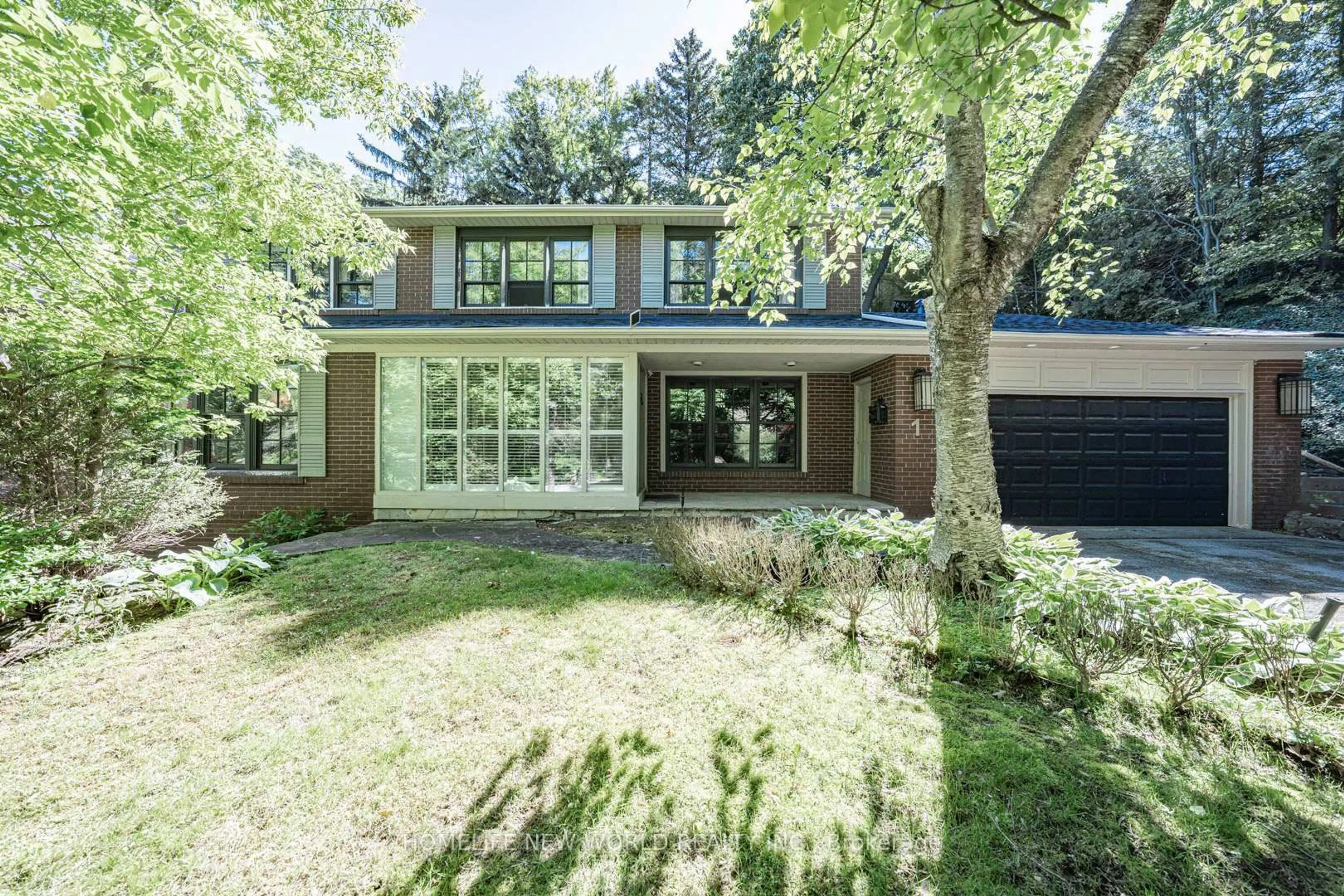 Home with brick exterior material, street for 1 Campbell Cres, Toronto Ontario M2P 1P1