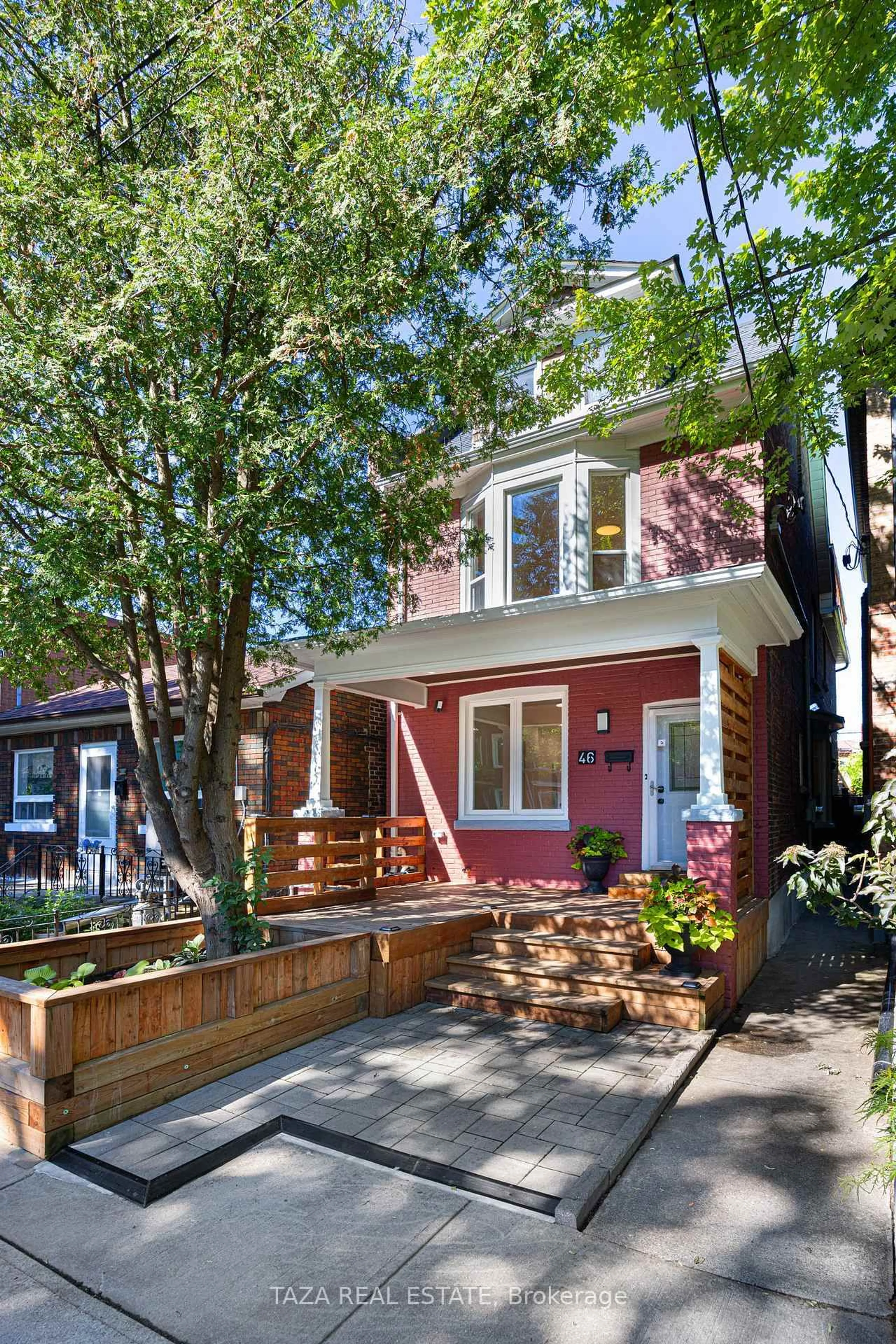 Home with brick exterior material, street for 46 Euclid Ave, Toronto Ontario M6J 2J6