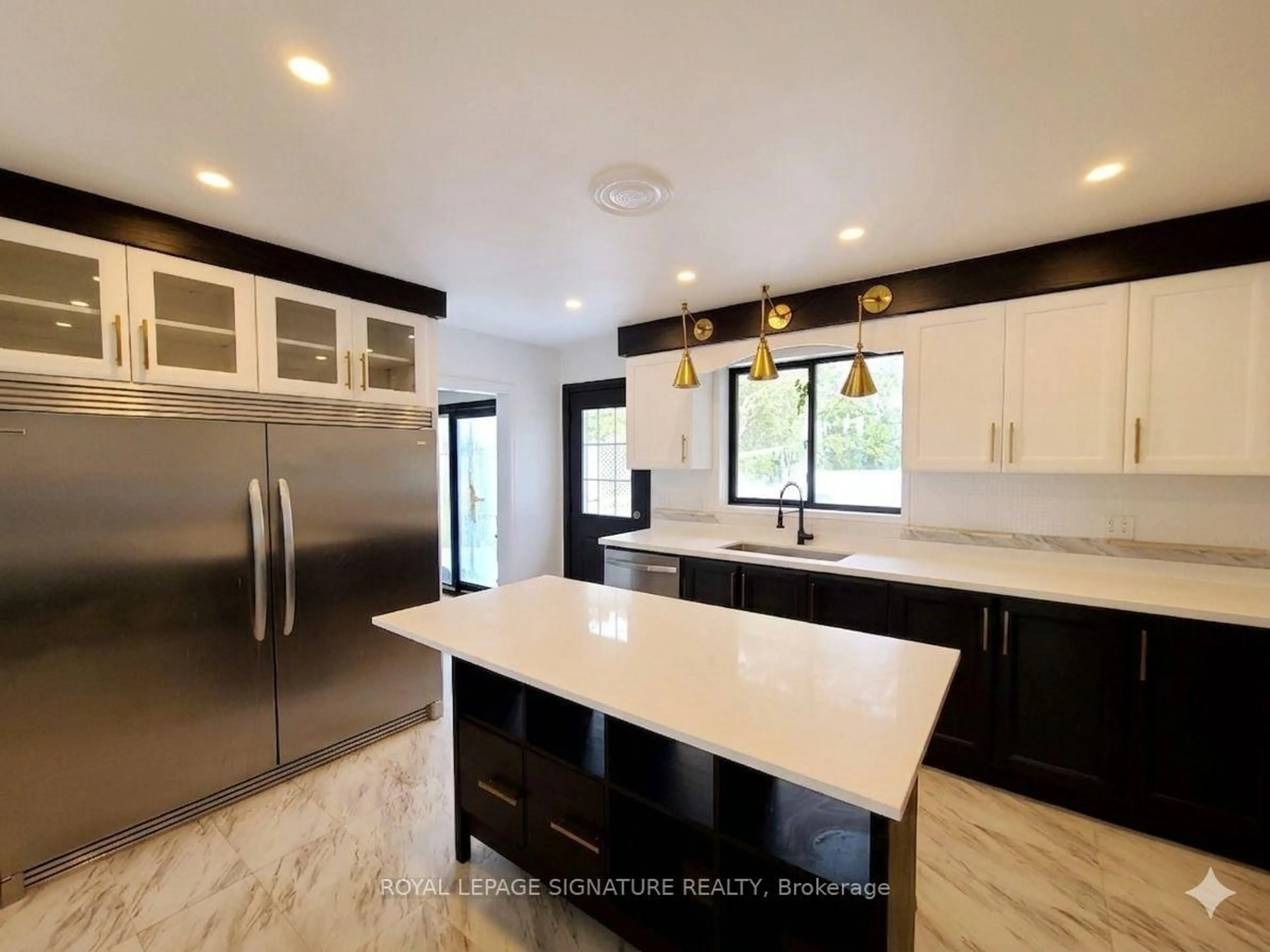 Open concept kitchen, ceramic/tile floor for 59 Valentine Dr, Toronto Ontario M3A 3J7
