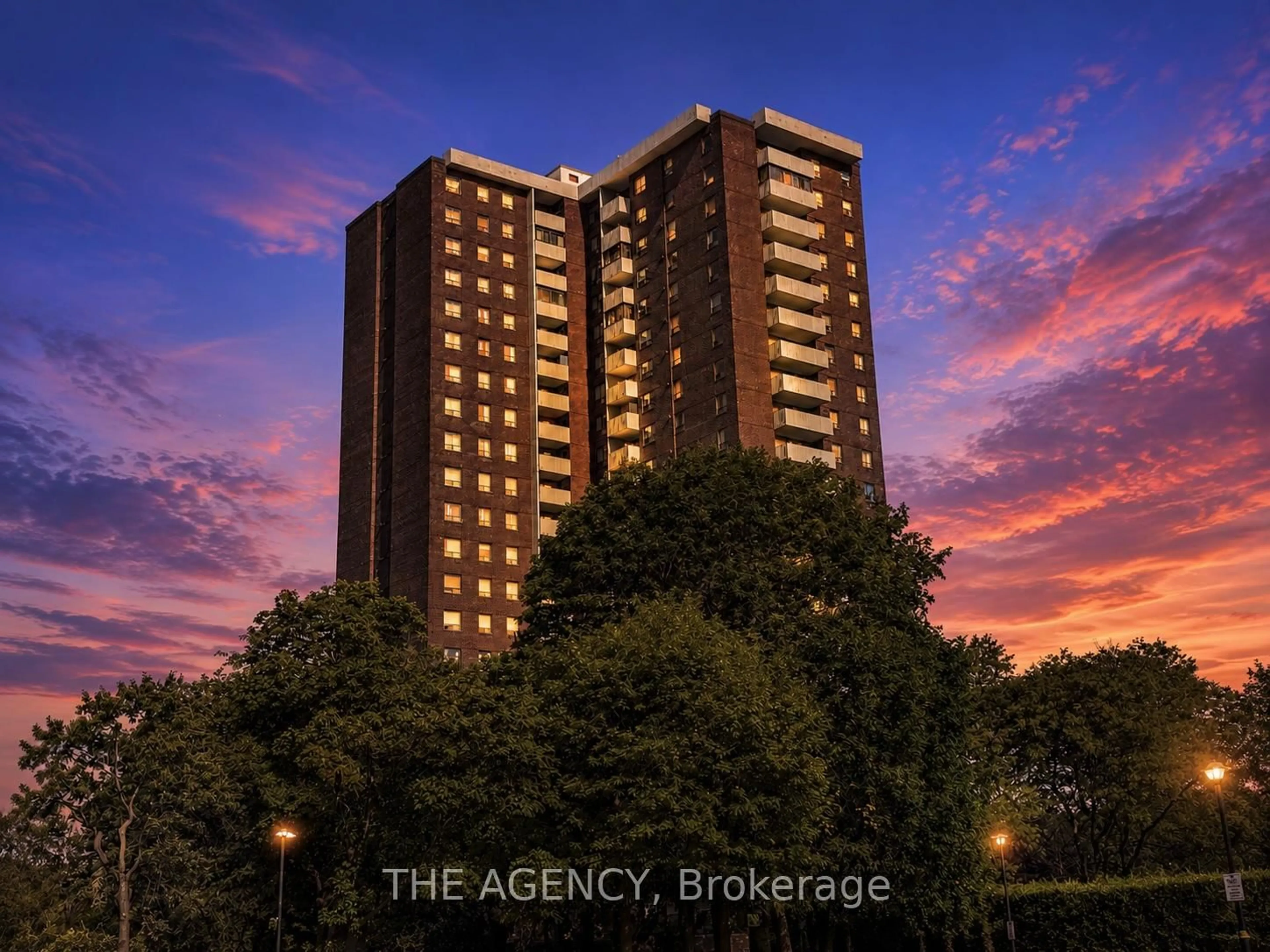 A pic from outside/outdoor area/front of a property/back of a property/a pic from drone, building for 10 Muirhead Rd #1210, Toronto Ontario M2J 4P9
