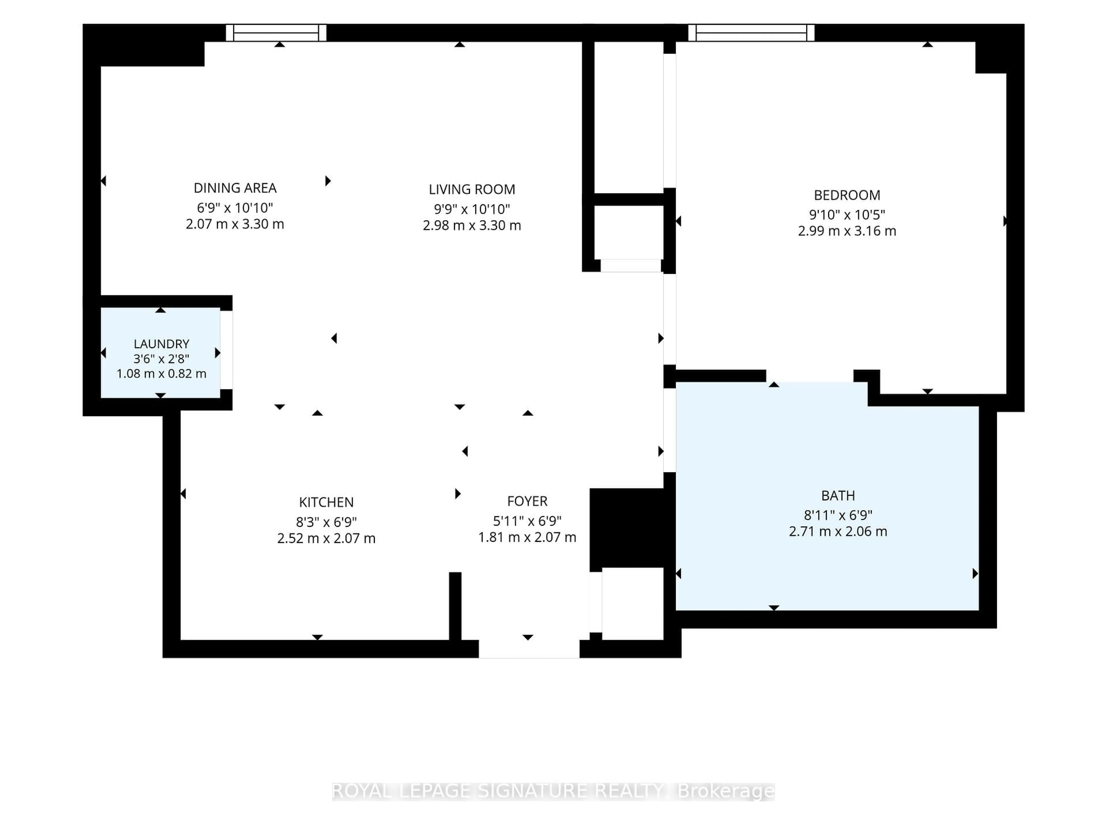 Floor plan for 22 Leader Lane #542, Toronto Ontario M5E 0B2