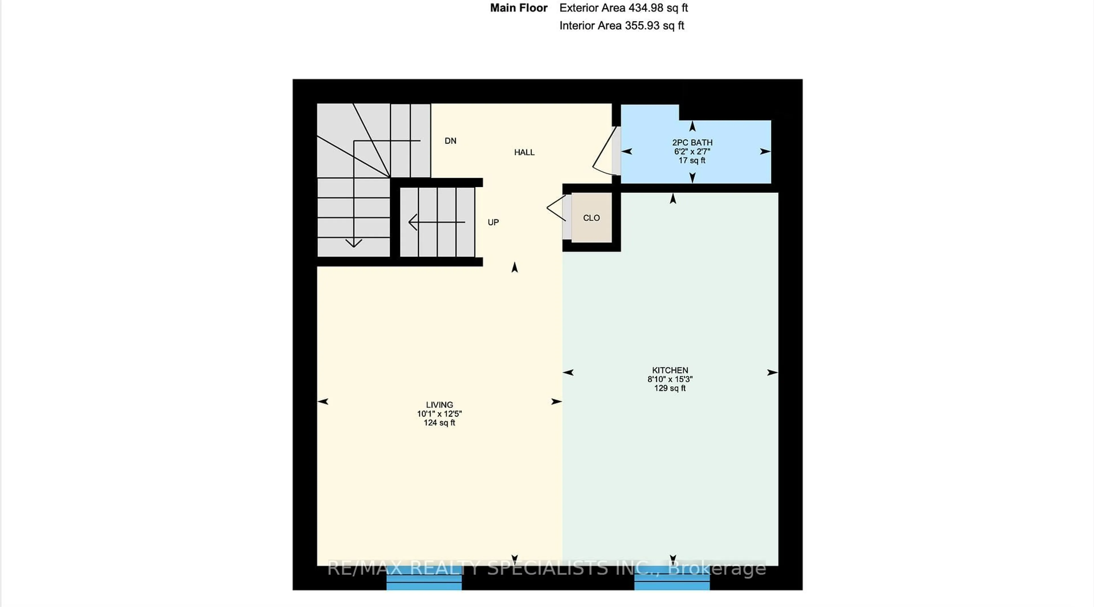Floor plan for 26 Western Battery Rd #222, Toronto Ontario M6K 3N9