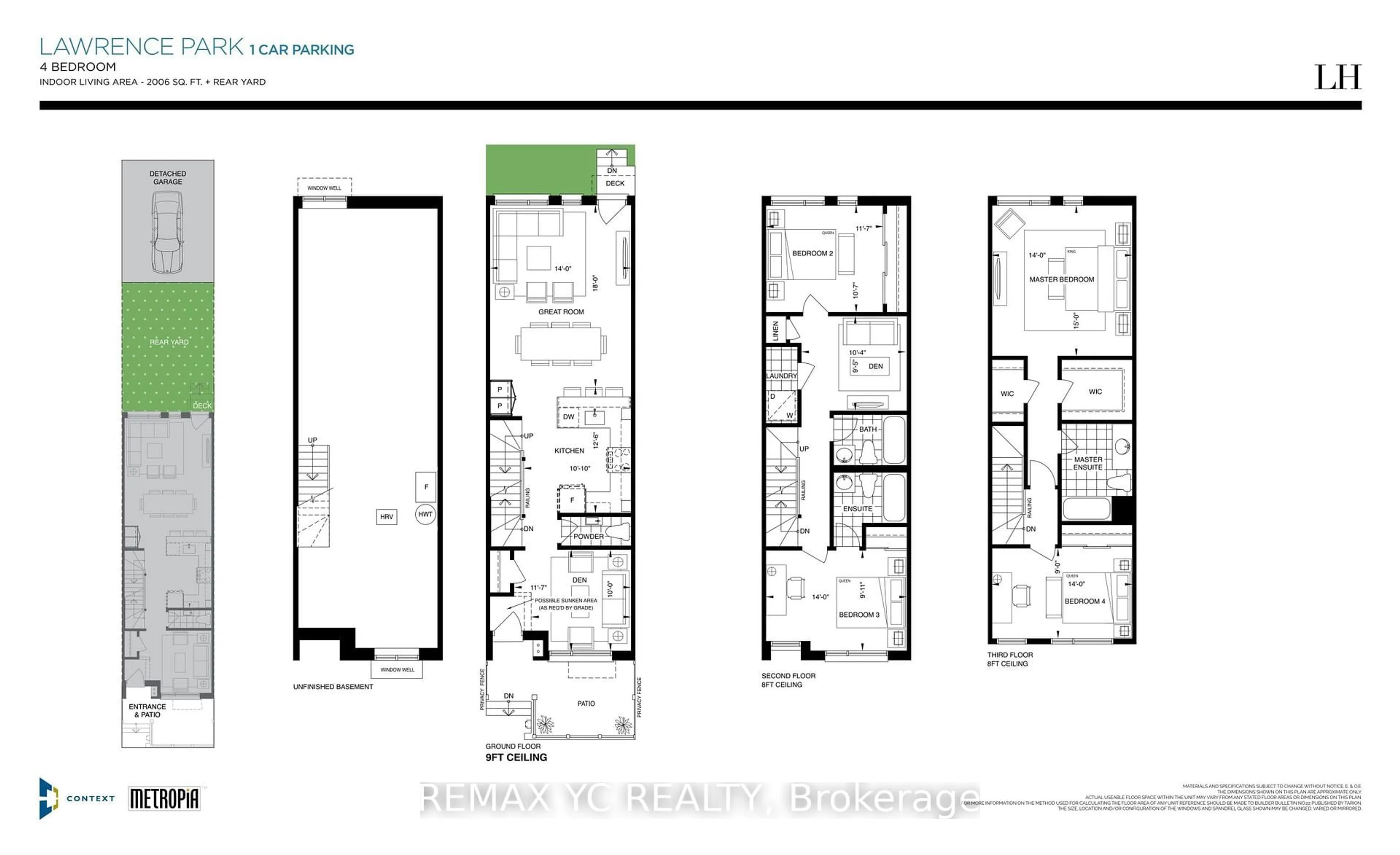 Floor plan for 18 Deep Roots Terr, Toronto Ontario M6A 0G1
