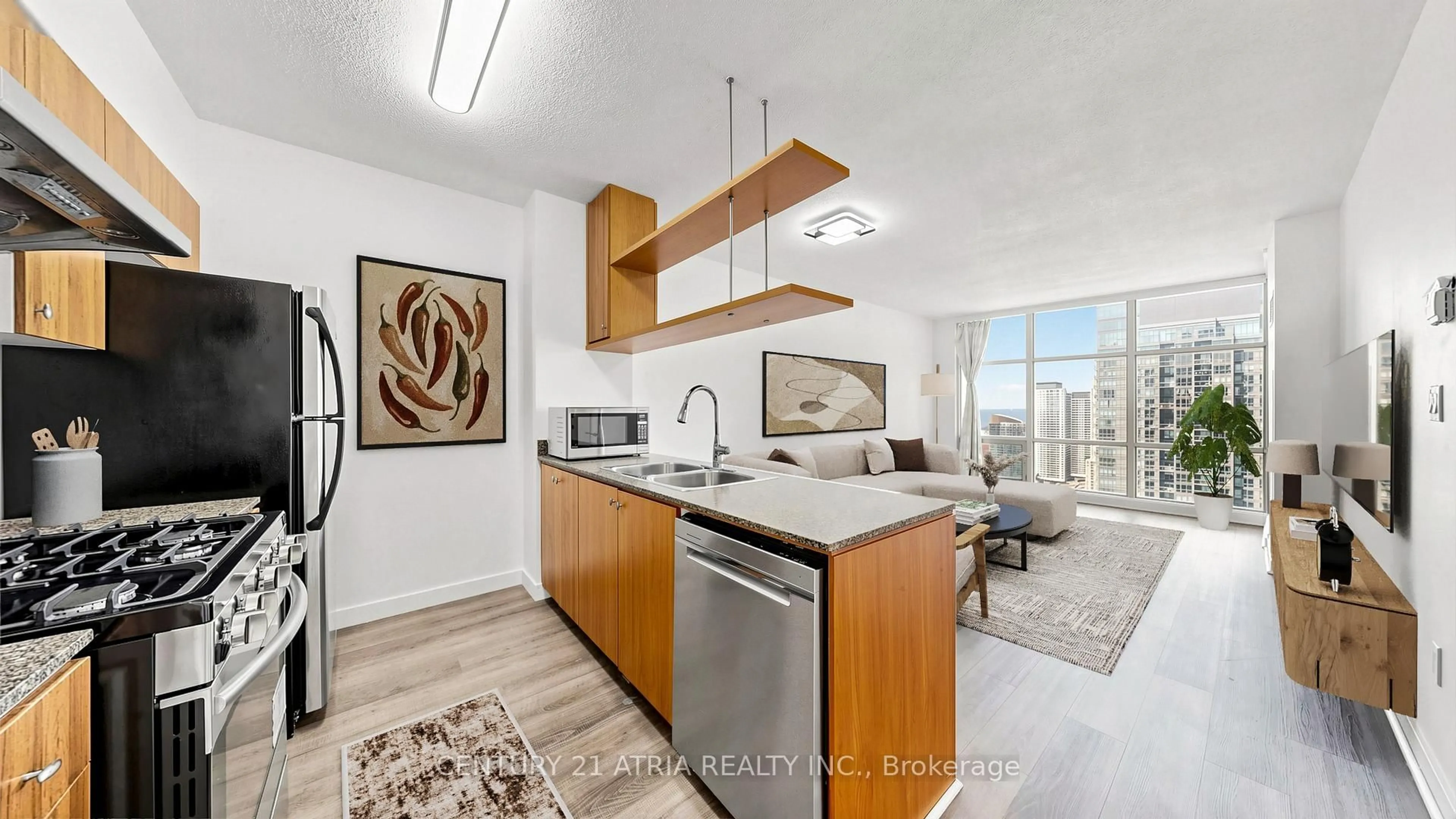Open concept kitchen, unknown for 10 Navy Wharf Crt #3902, Toronto Ontario M5V 3V2