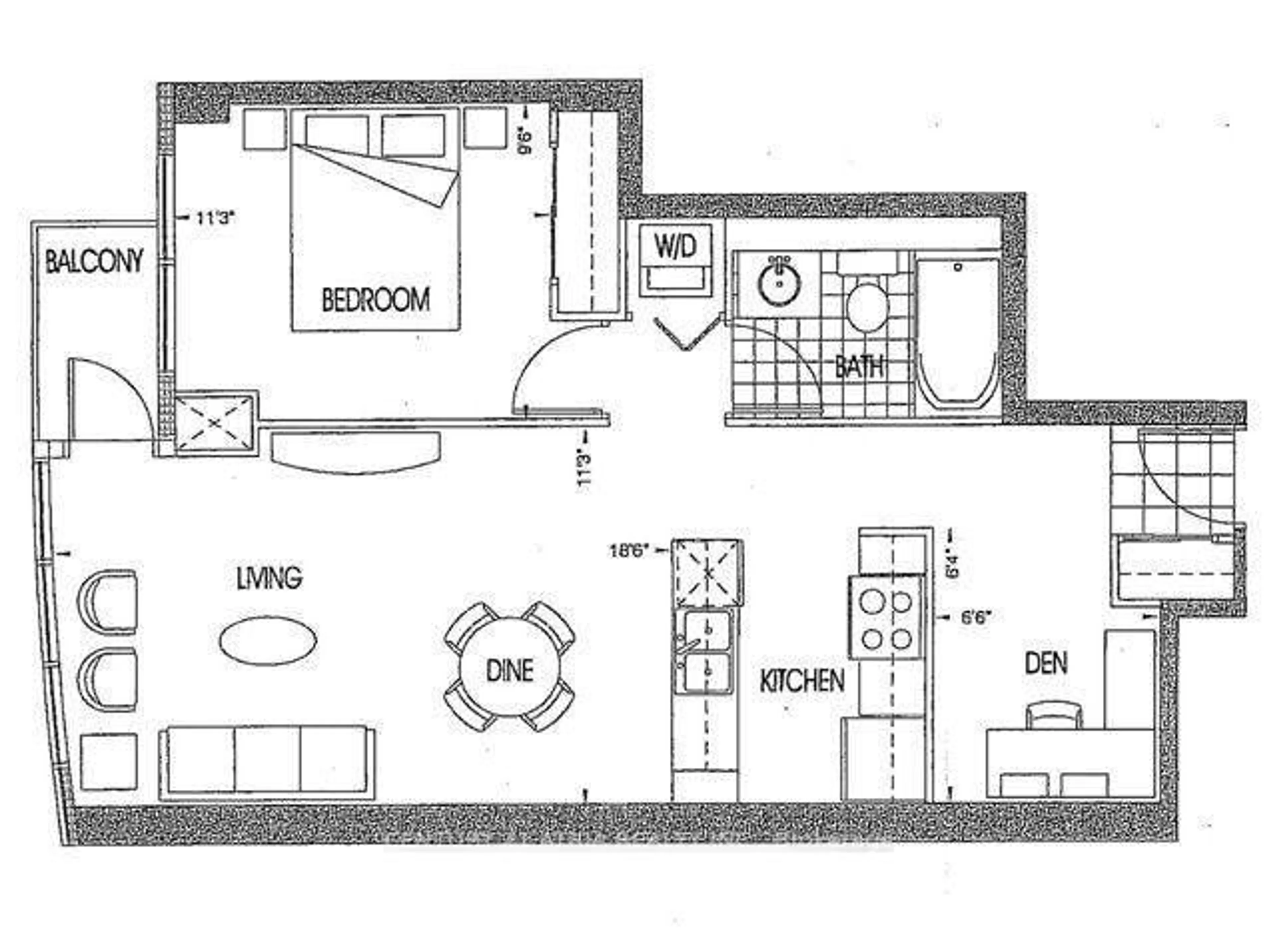 Floor plan for 10 Navy Wharf Crt #3902, Toronto Ontario M5V 3V2