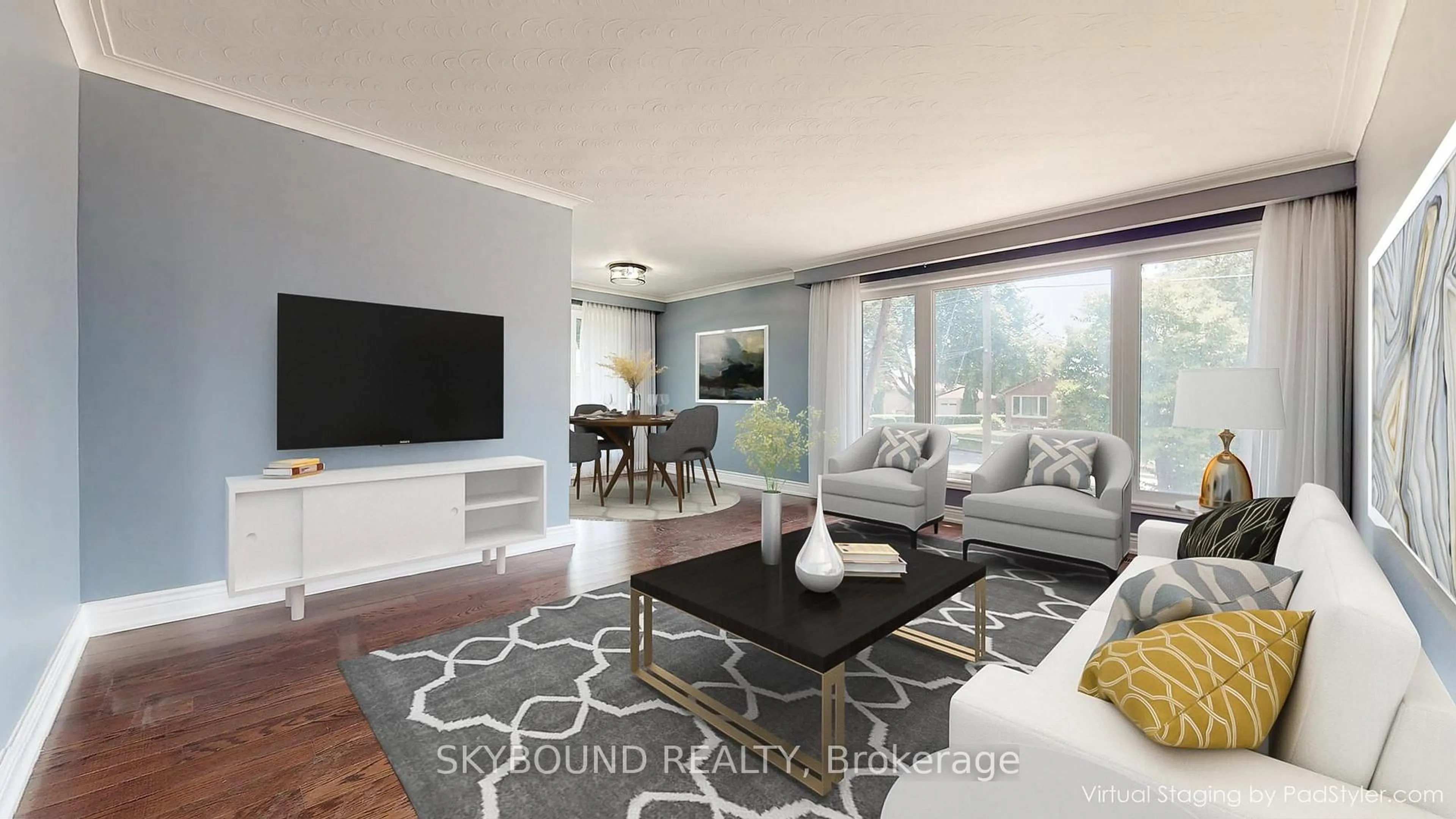 Living room with furniture, unknown for 22 Royal Doulton Dr, Toronto Ontario M3A 1N5