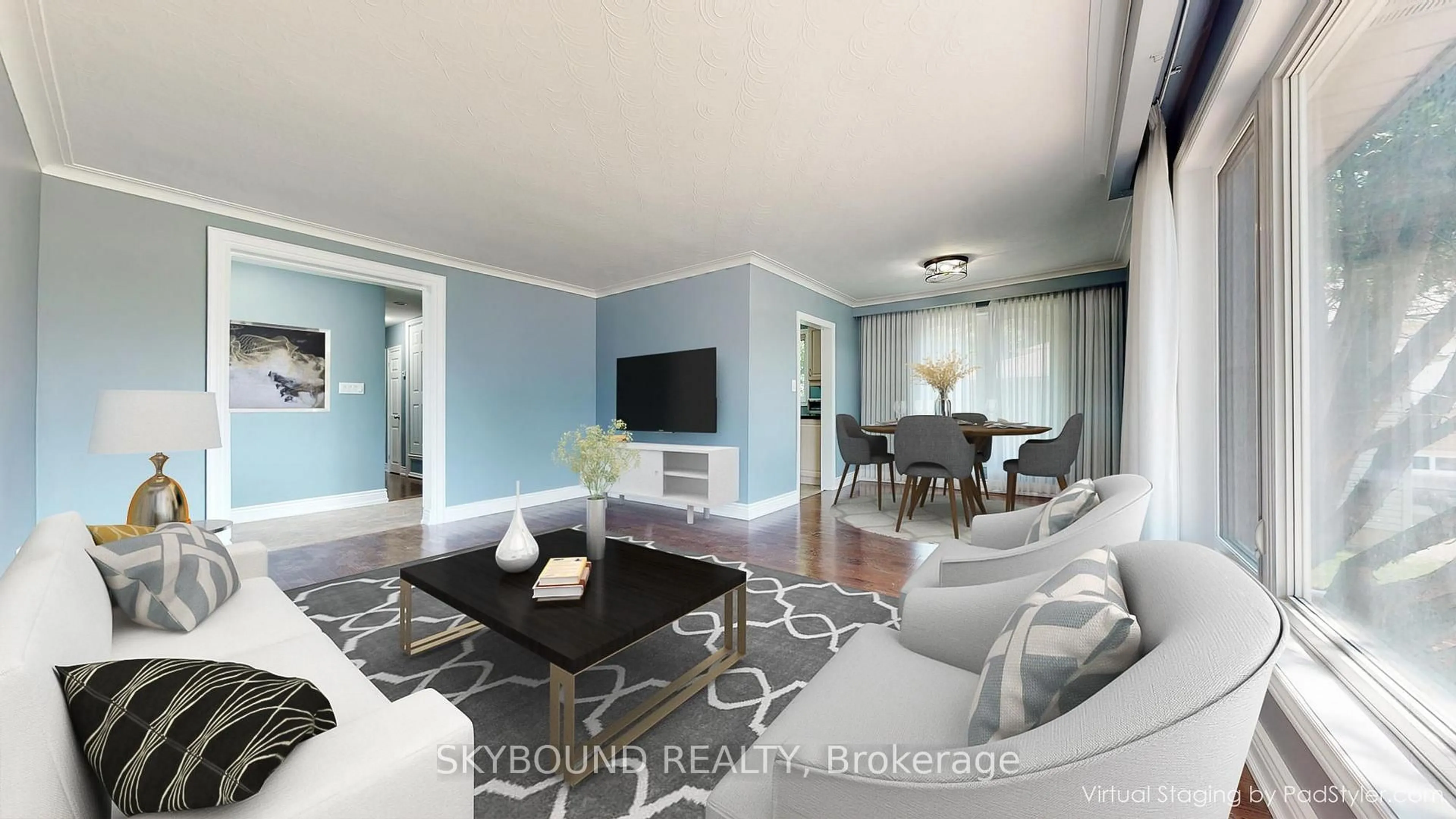 Living room with furniture, unknown for 22 Royal Doulton Dr, Toronto Ontario M3A 1N5