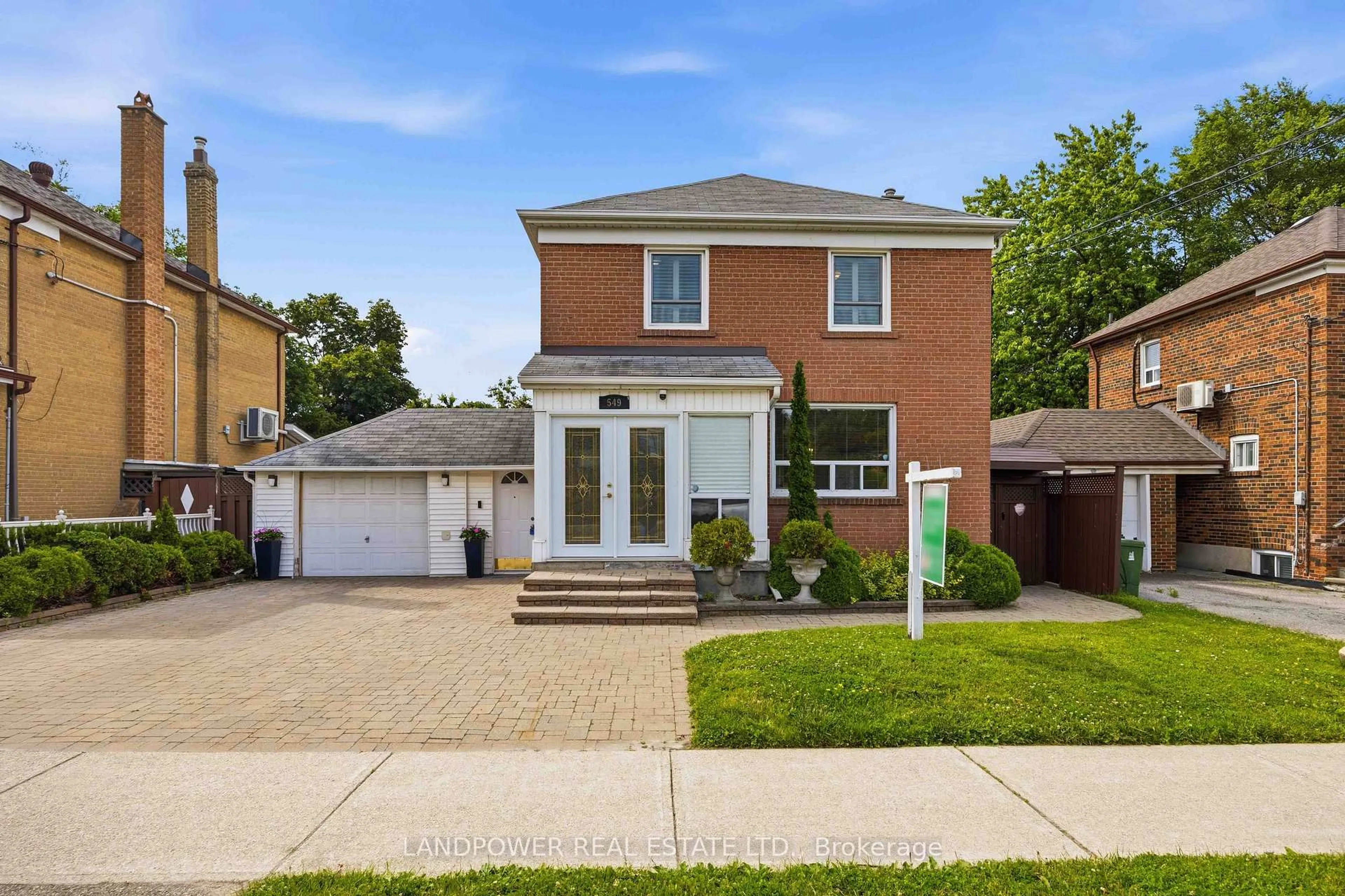 Home with brick exterior material, street for 549 Lawrence Ave, Toronto Ontario M6A 1A5