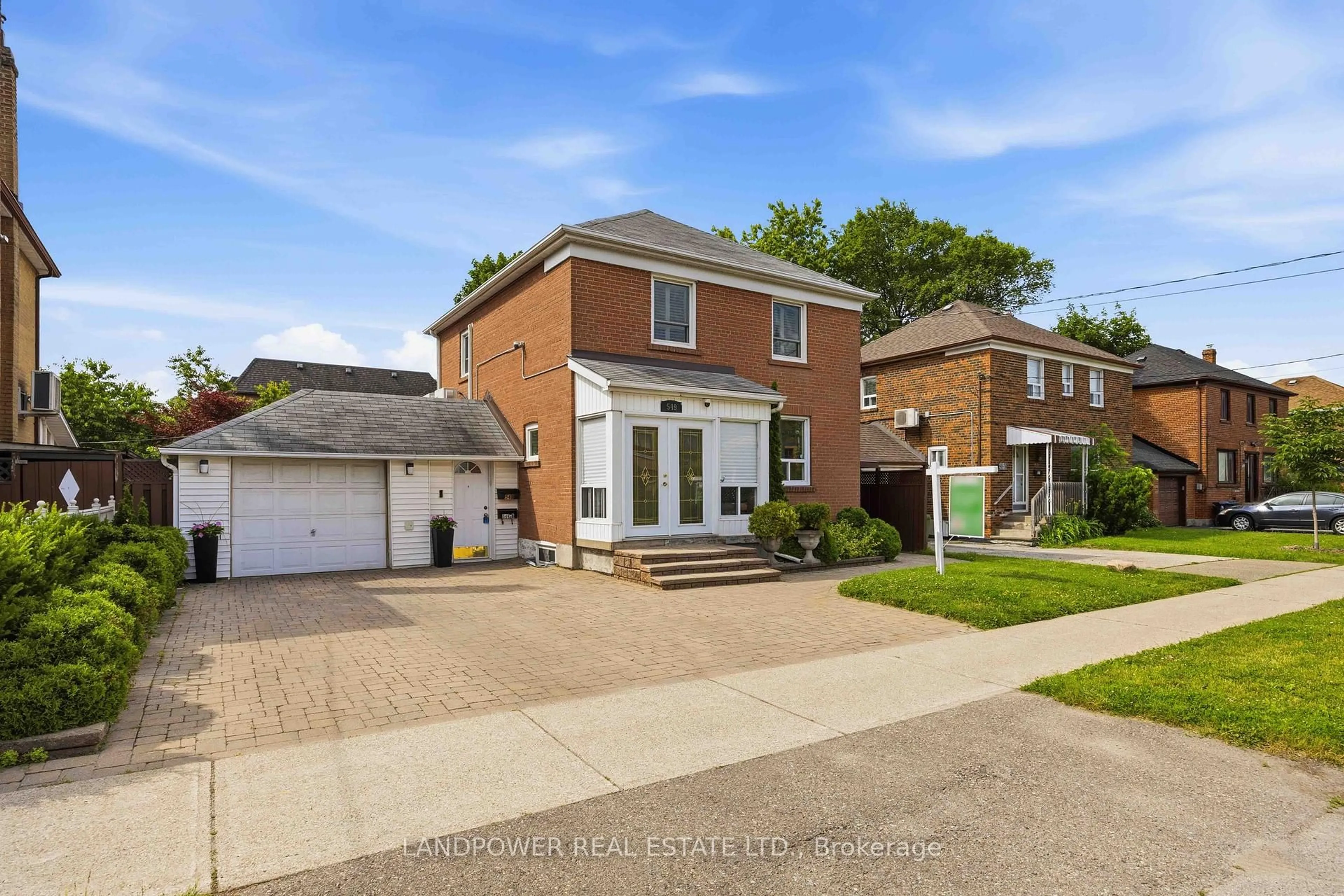 Home with brick exterior material, street for 549 Lawrence Ave, Toronto Ontario M6A 1A5