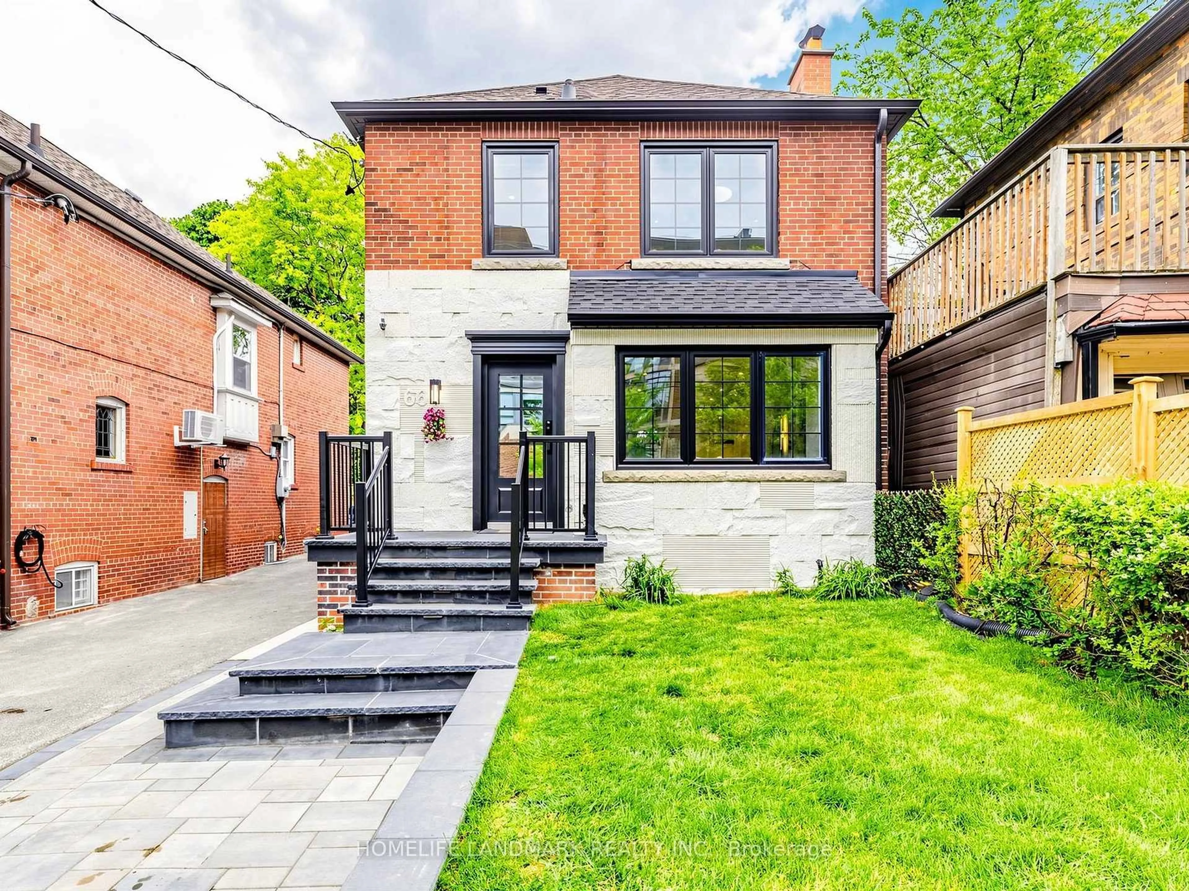 Home with brick exterior material, street for 66 Willowbank Blvd, Toronto Ontario M5N 1G6