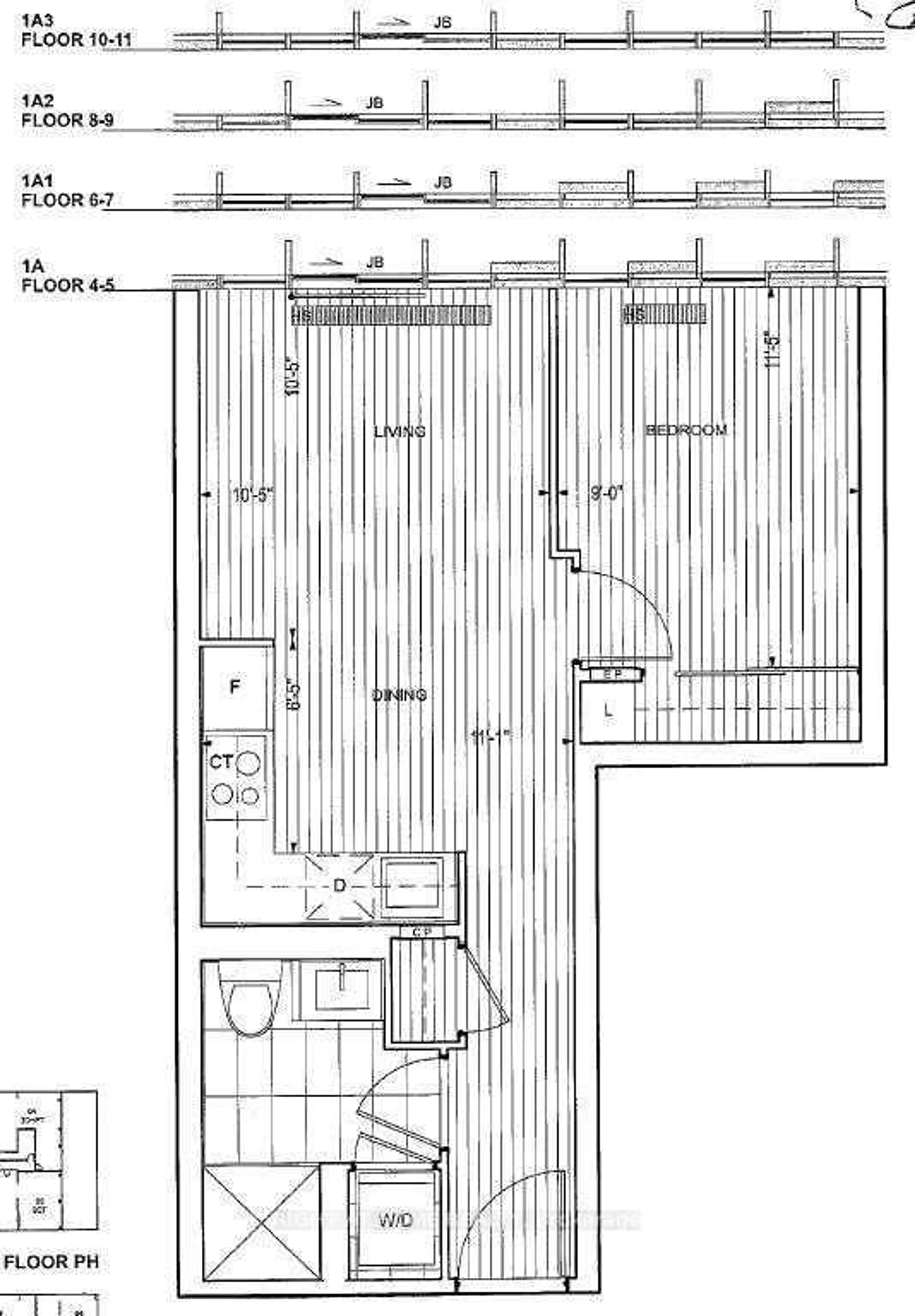 Floor plan for 50 McCaul St #1011, Toronto Ontario M5T 0B6