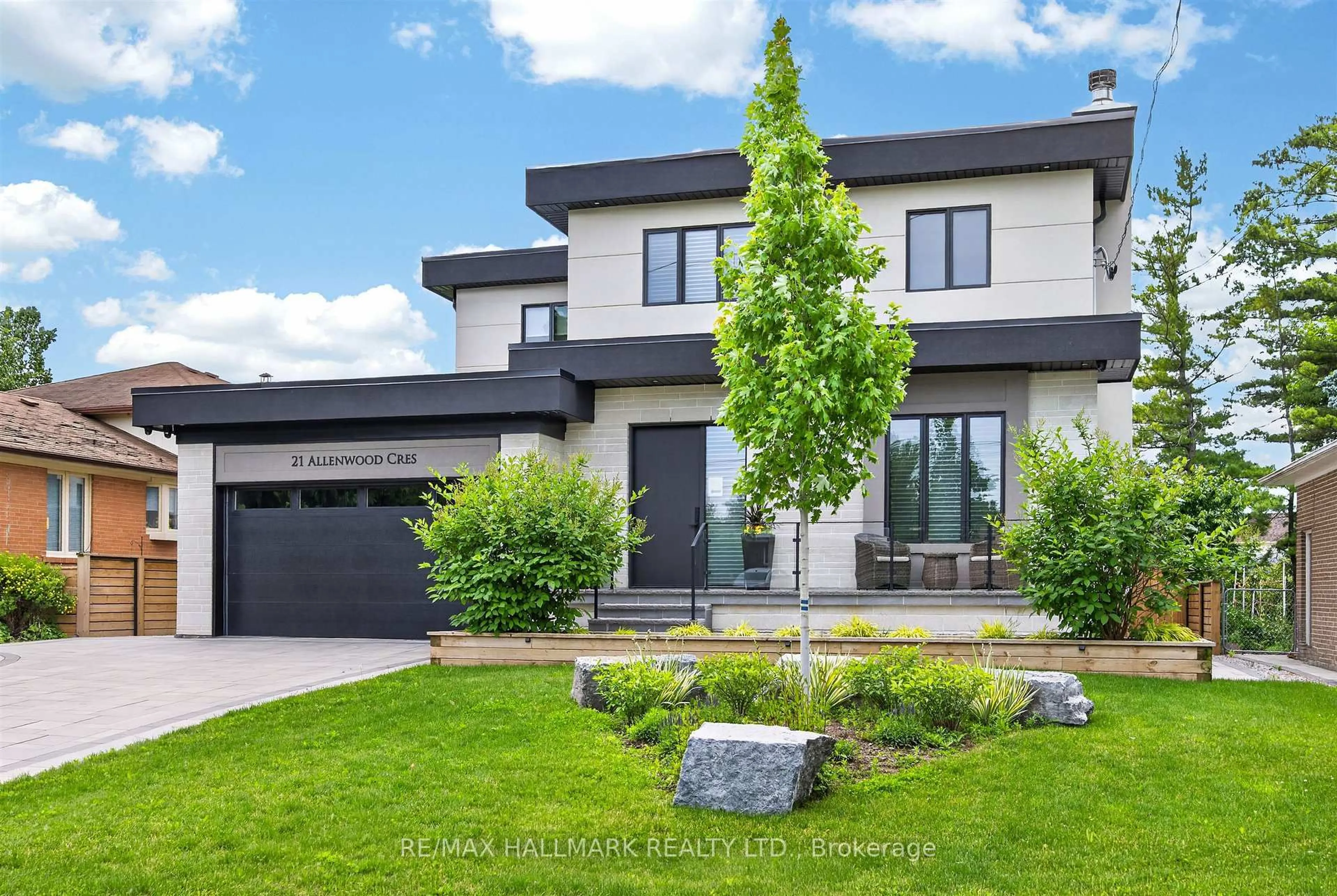 Home with brick exterior material, street for 21 Allenwood Cres, Toronto Ontario M2J 2R1
