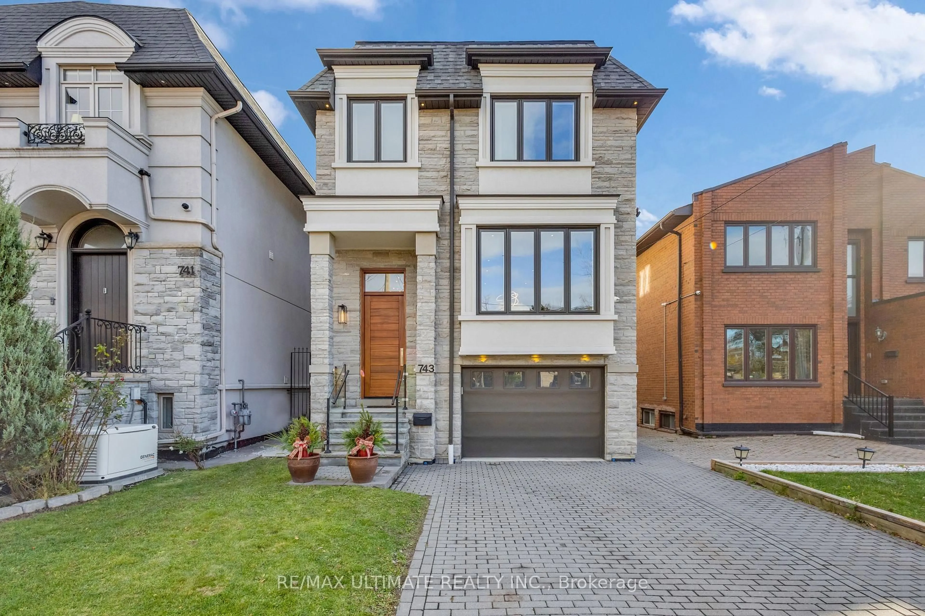 Home with brick exterior material, street for 743 Glencairn Ave, Toronto Ontario M6B 1Z9