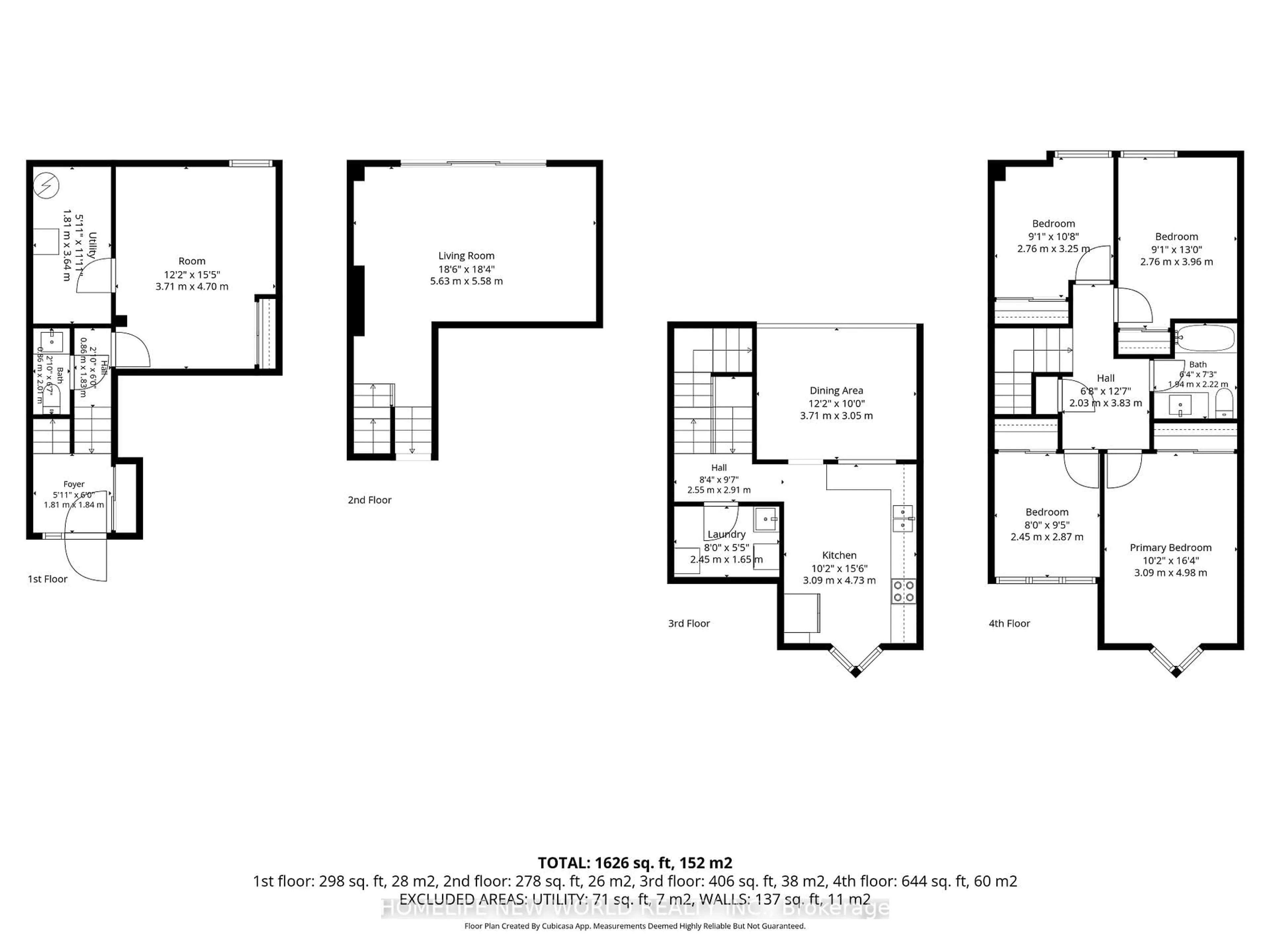 Floor plan for 87 Song Meadoway, Toronto Ontario M2H 2T9