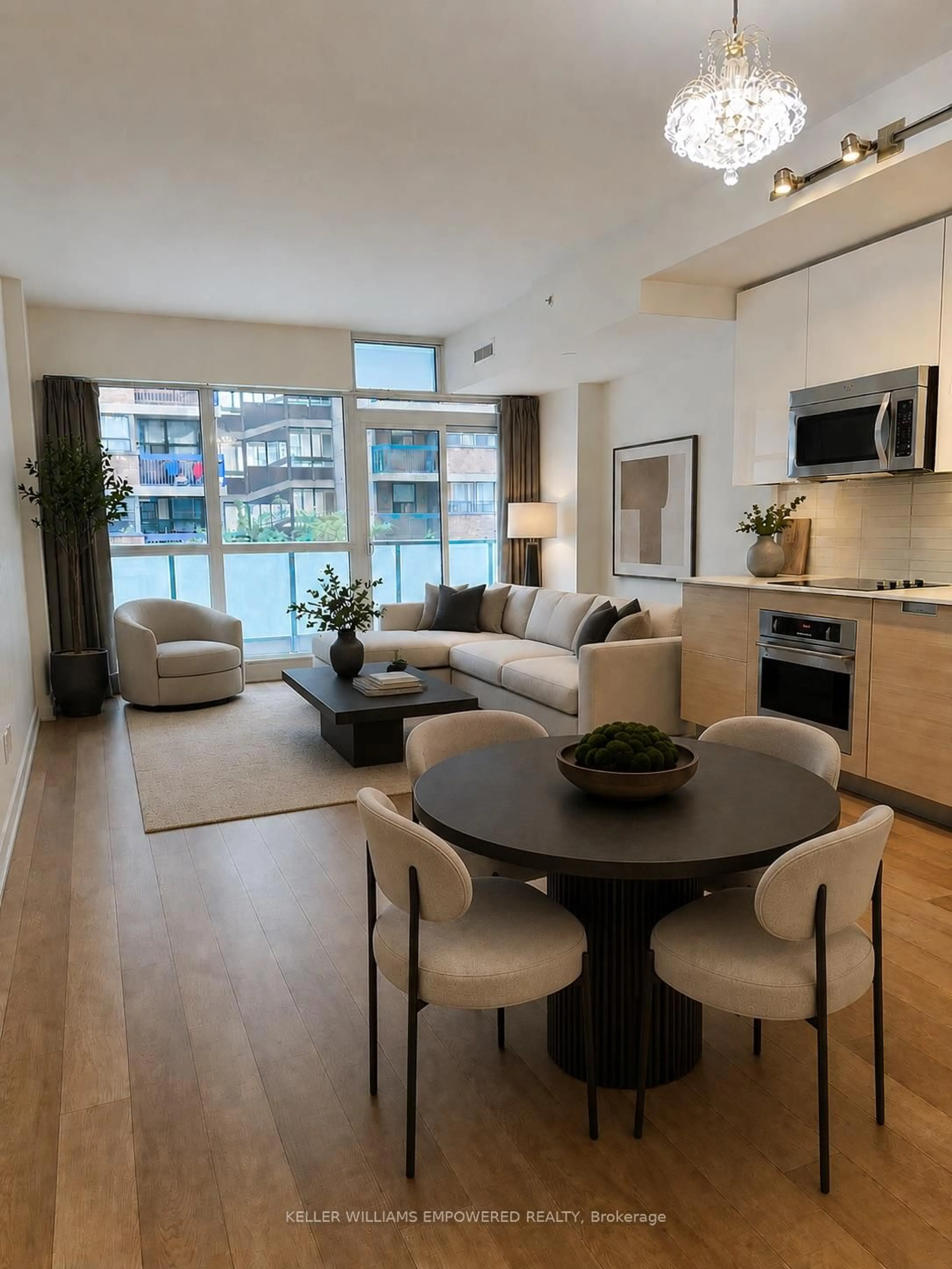 Living room with furniture, unknown for 210 Simcoe St #406, Toronto Ontario M5T 0A9