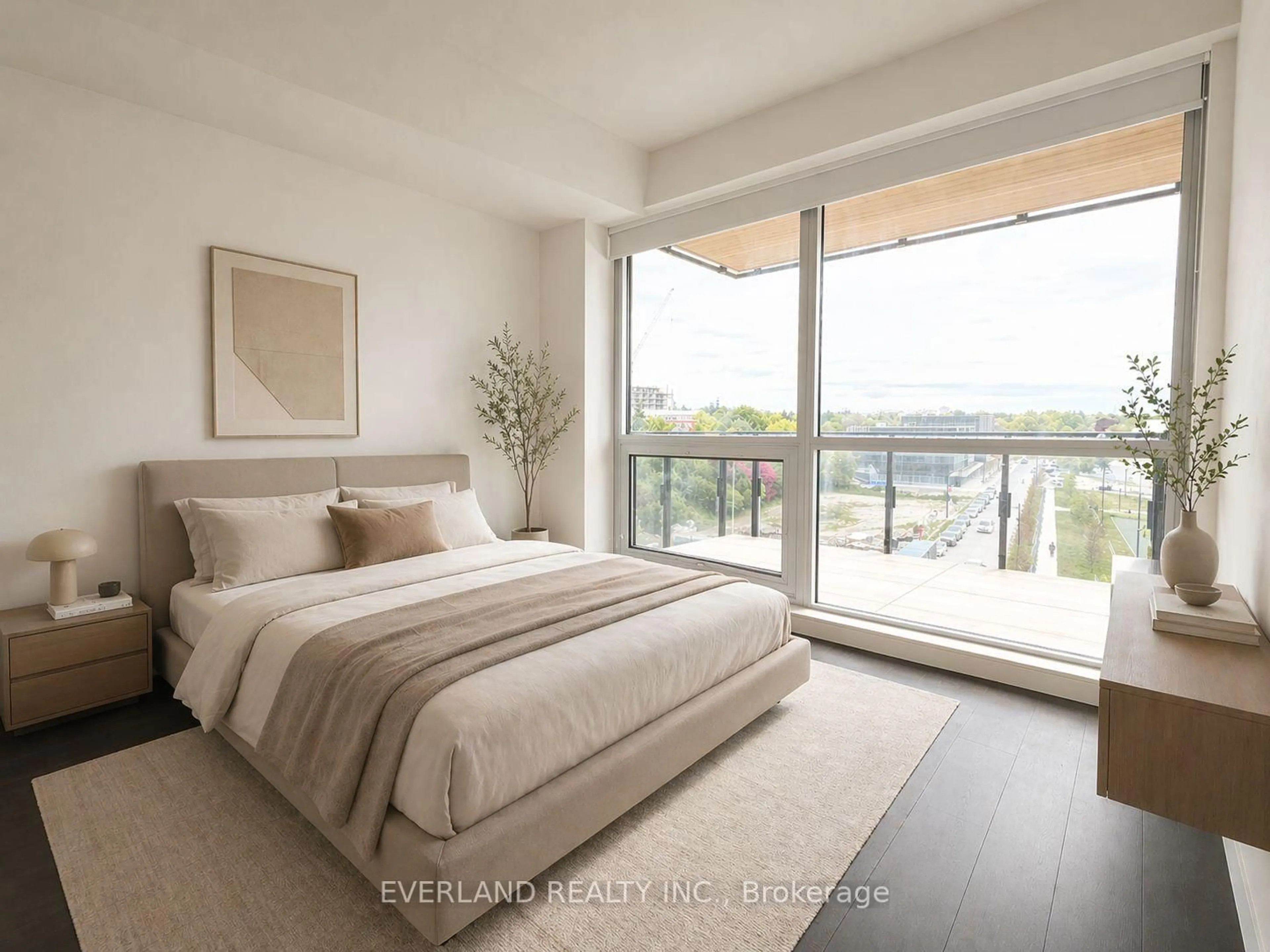 Bedroom with bed, unknown for 25 Mcmahon Dr #710, Toronto Ontario M2K 0J1