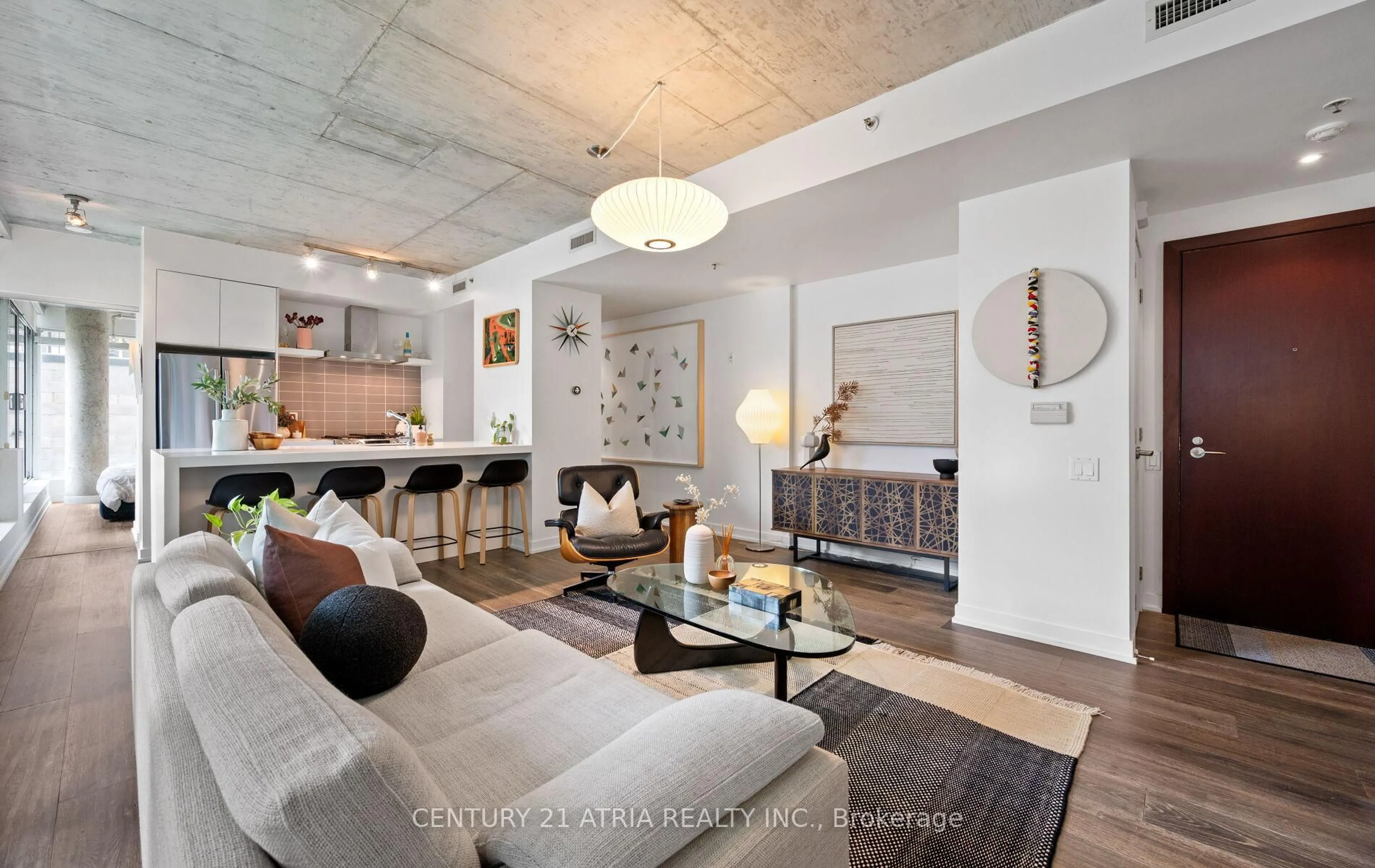 Living room with furniture, unknown for 75 Portland St #322, Toronto Ontario M5V 2M9