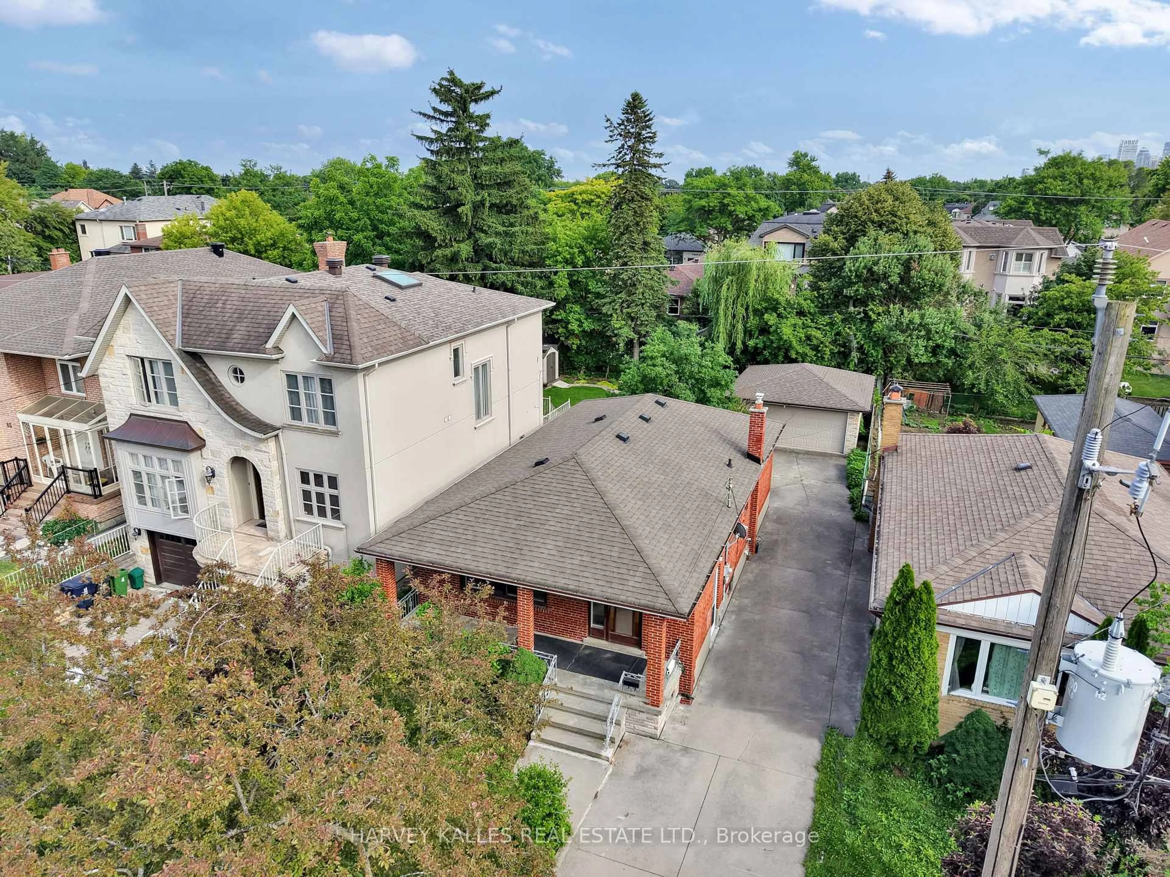 A pic from outside/outdoor area/front of a property/back of a property/a pic from drone, unknown for 61 Abitibi Ave, Toronto Ontario M2M 2V3