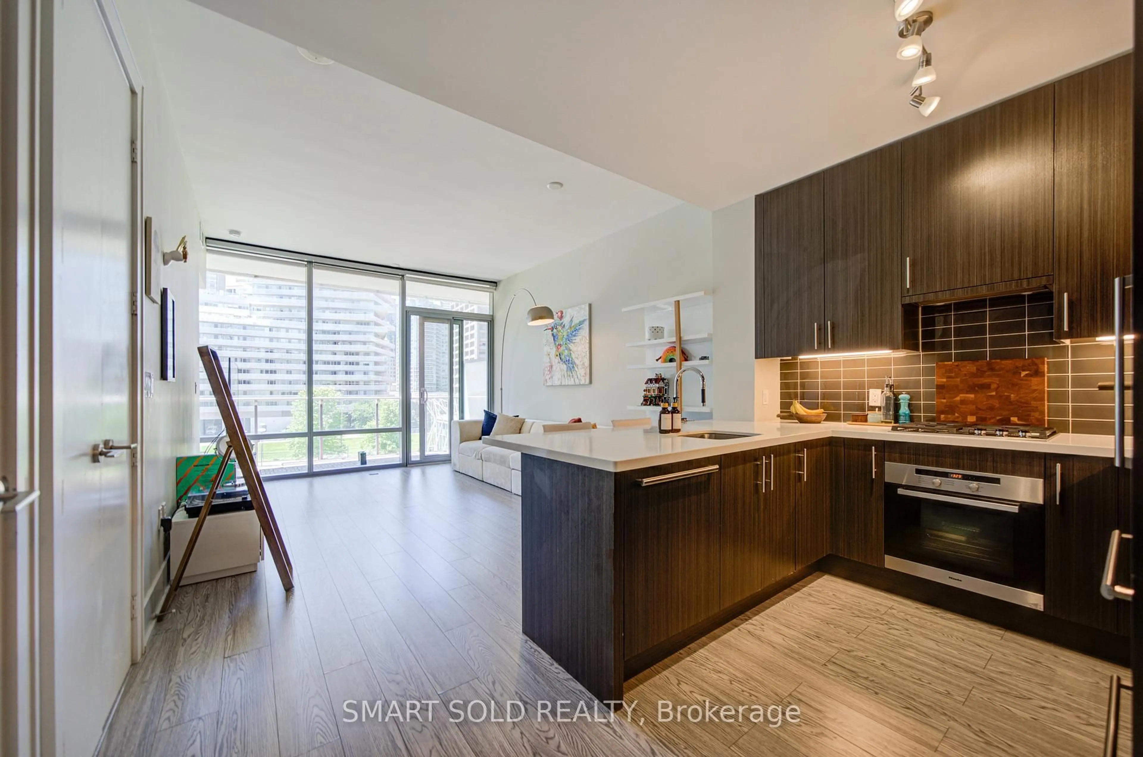 Open concept kitchen, unknown for 39 Queens Quay #436, Toronto Ontario M5E 0A5