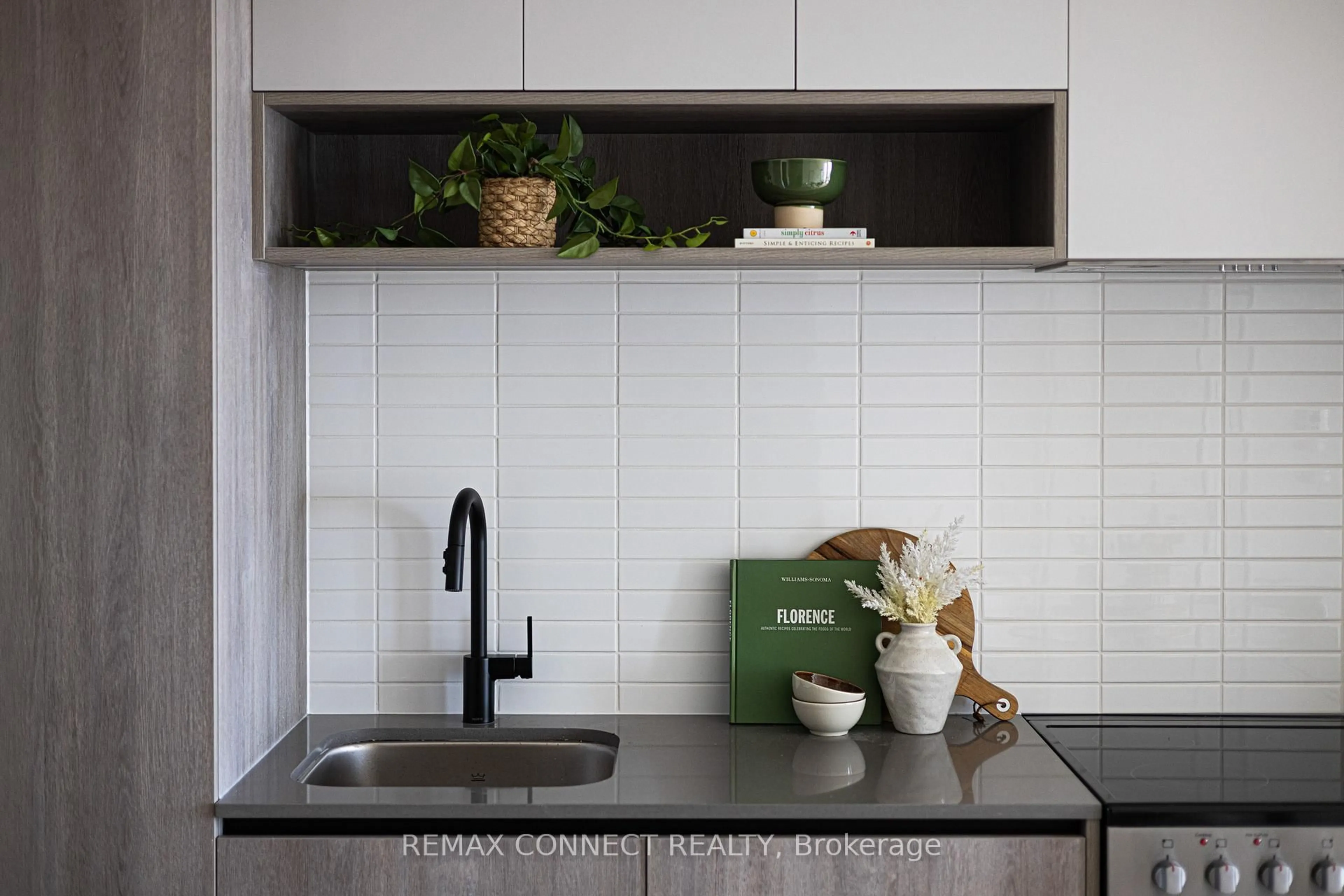 Contemporary kitchen, ceramic/tile floor for 181 Sterling Rd #1107, Toronto Ontario M6R 2B2