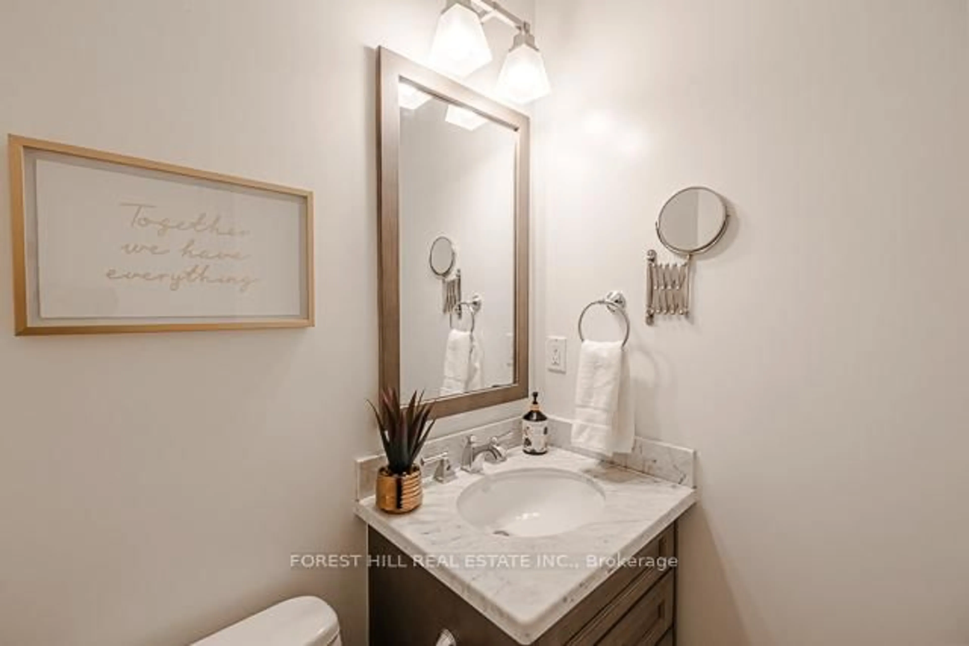 Standard bathroom, ceramic/tile floor for 20 Burkebrook Pl #502, Toronto Ontario M4G 0A1