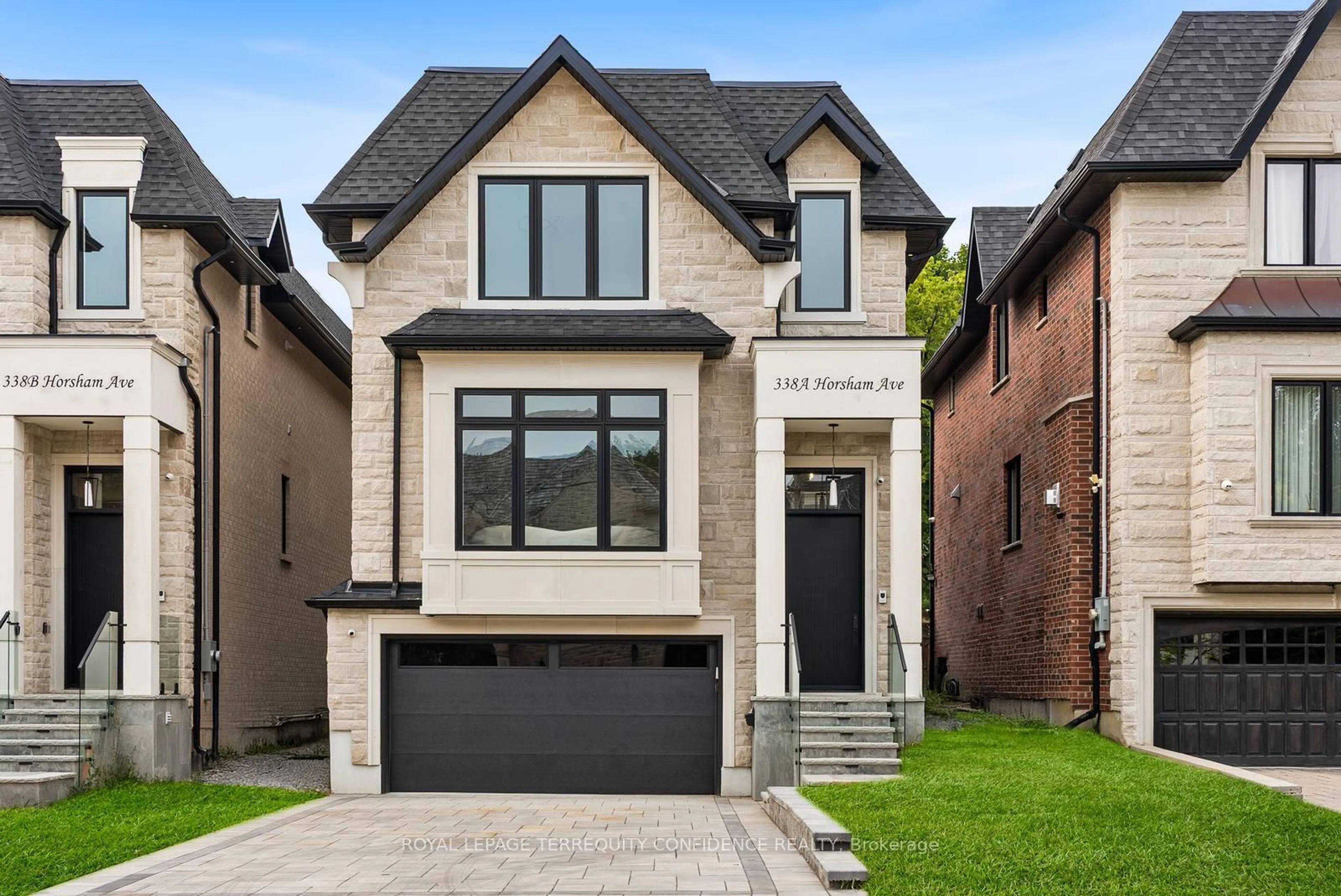 Home with brick exterior material, street for 338A Horsham Ave, Toronto Ontario M2R 1G6