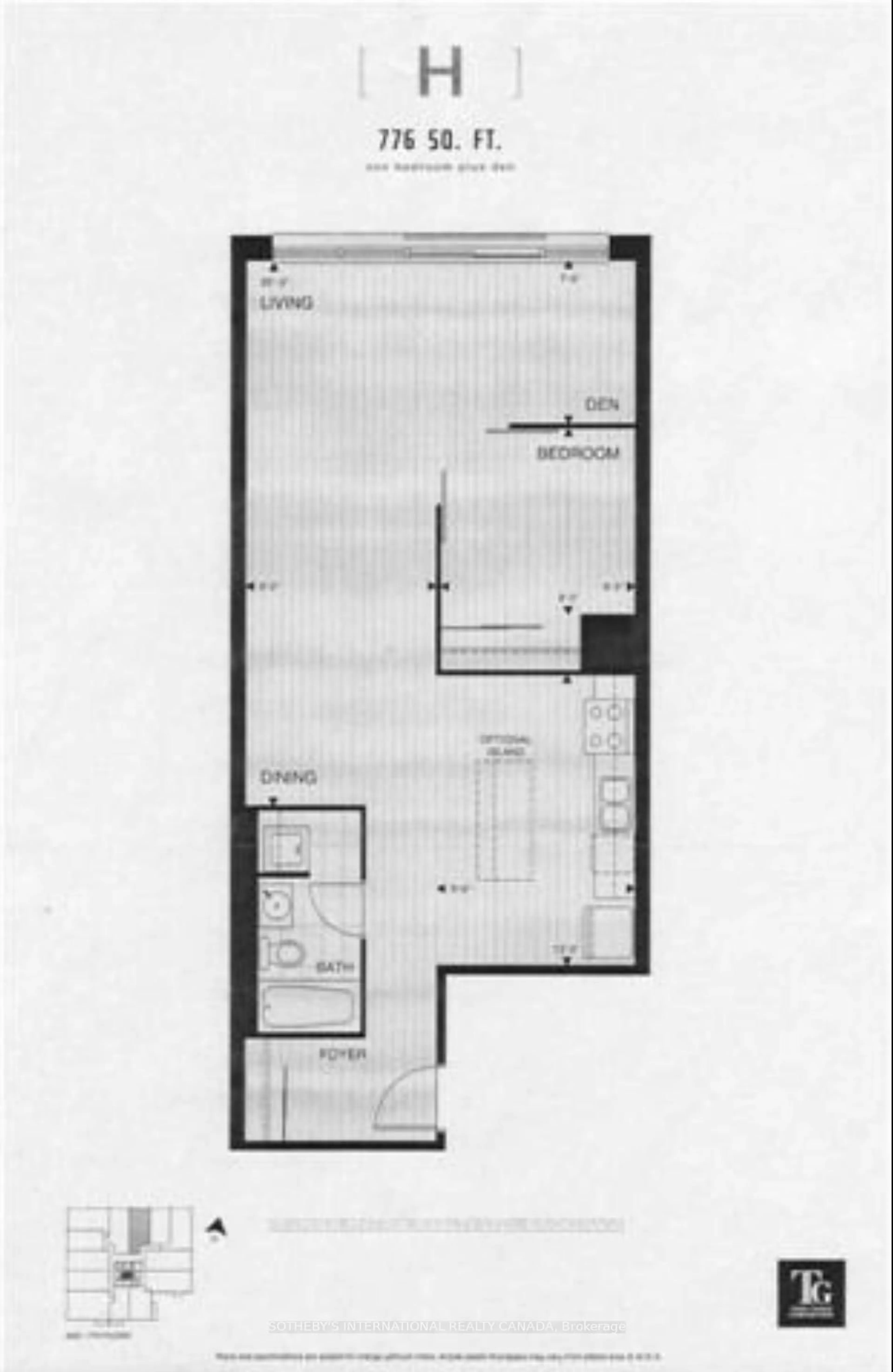Floor plan for 205 Frederick St #408, Toronto Ontario M5A 4V3