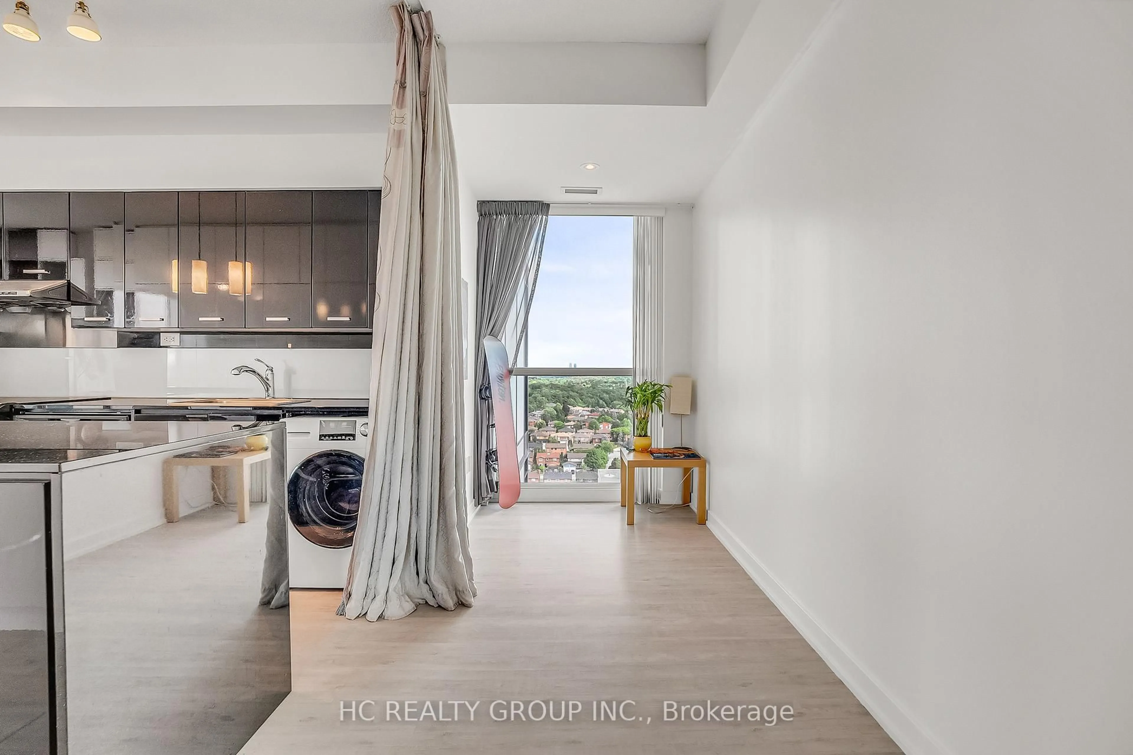 Balcony in the apartment, water/lake/river/ocean view for 33 Singer Crt #2205, Toronto Ontario M2K 0B4