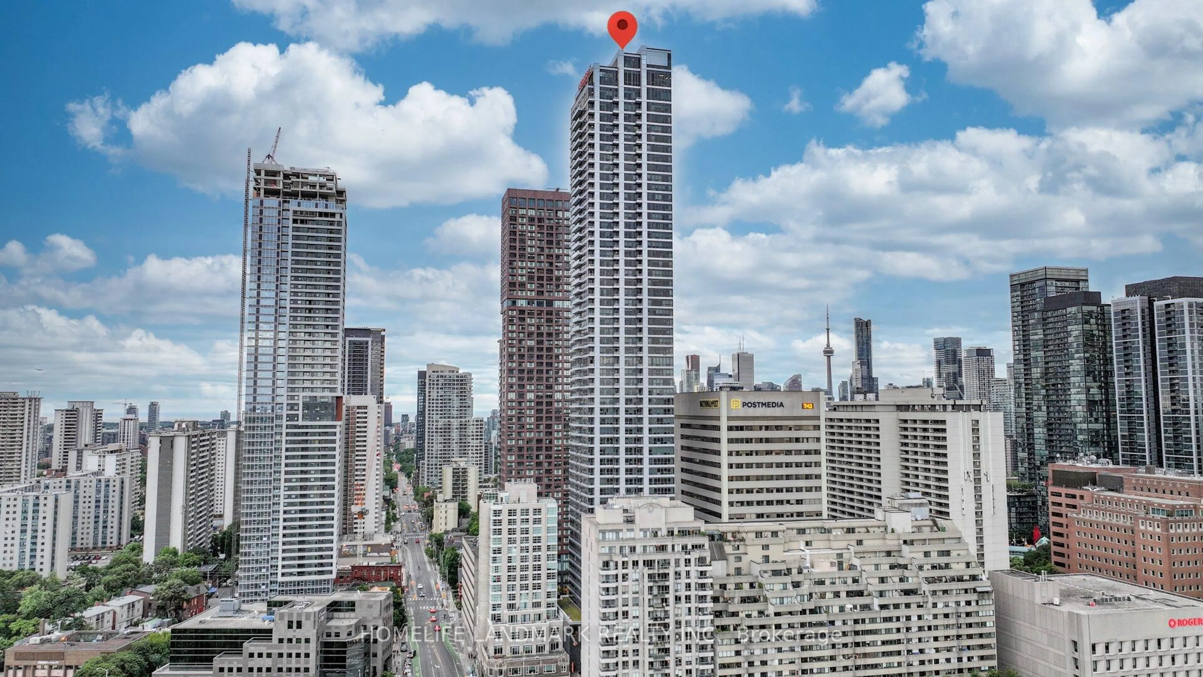 Picture of a map for 395 Bloor St #5502, Toronto Ontario M4W 1H7