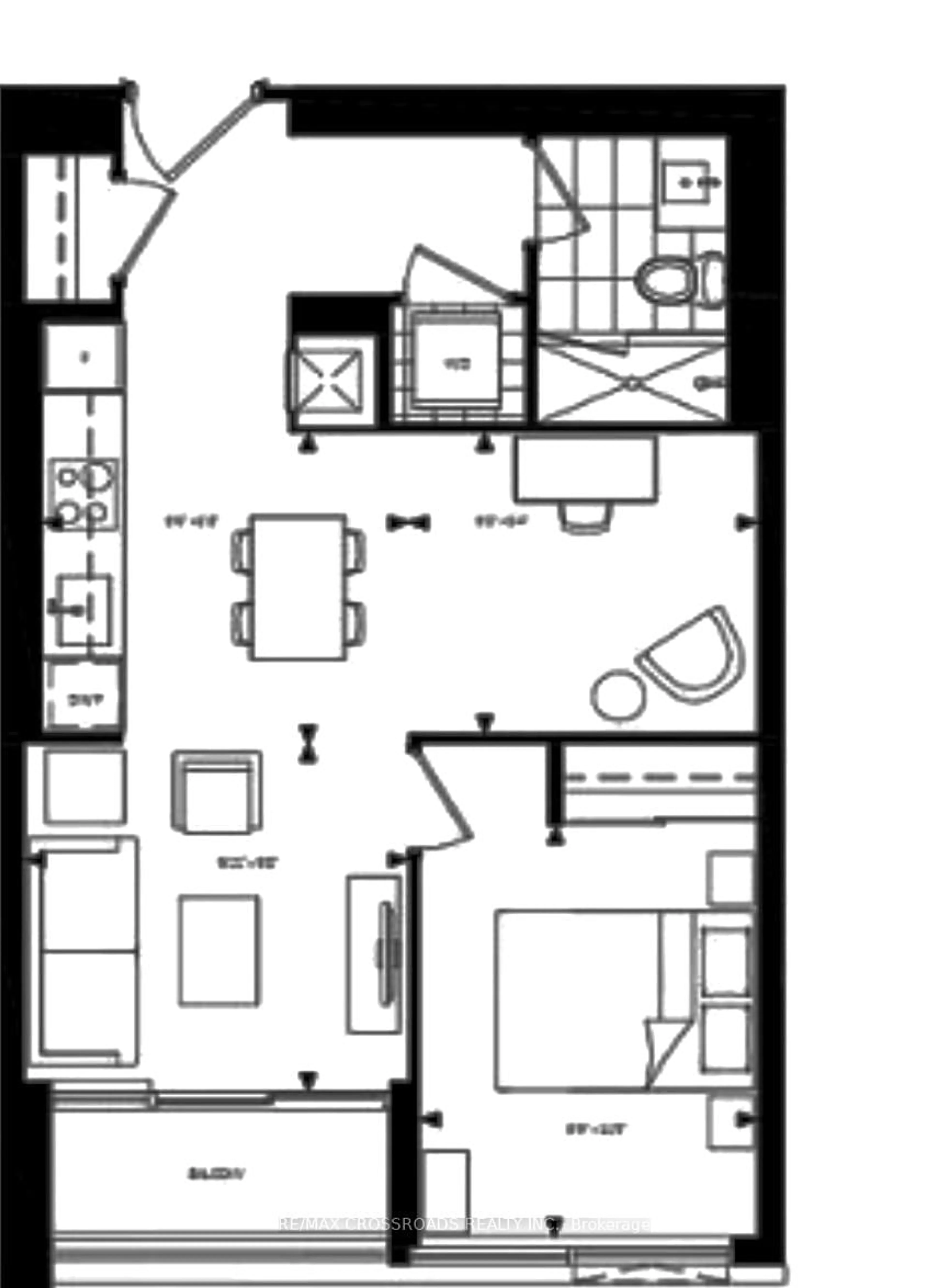 Floor plan for 609 Sherbourne St #2801, Toronto Ontario M4X 0A4