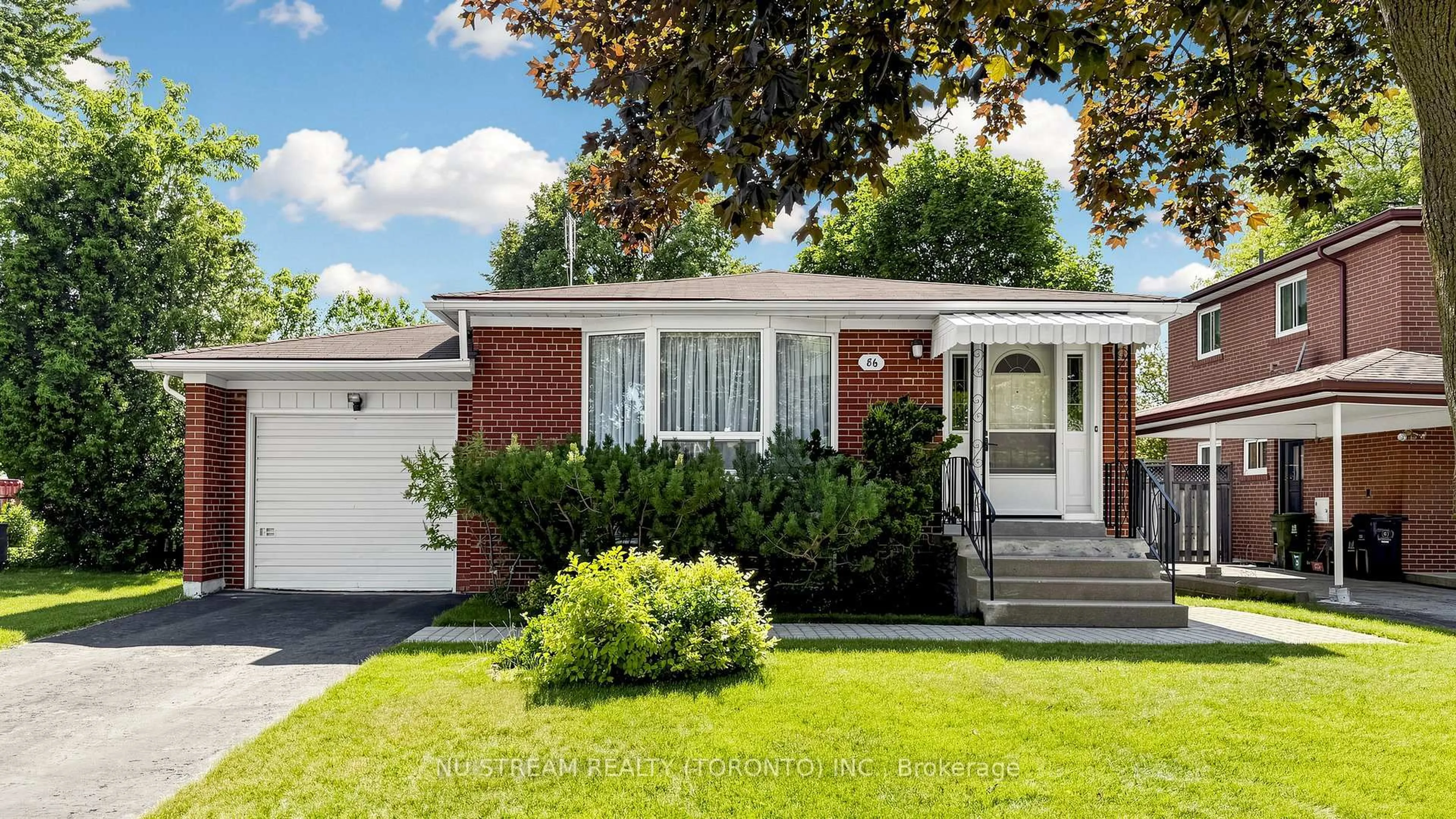 Home with vinyl exterior material, street for 86 Brian Dr, Toronto Ontario M2J 3Y5