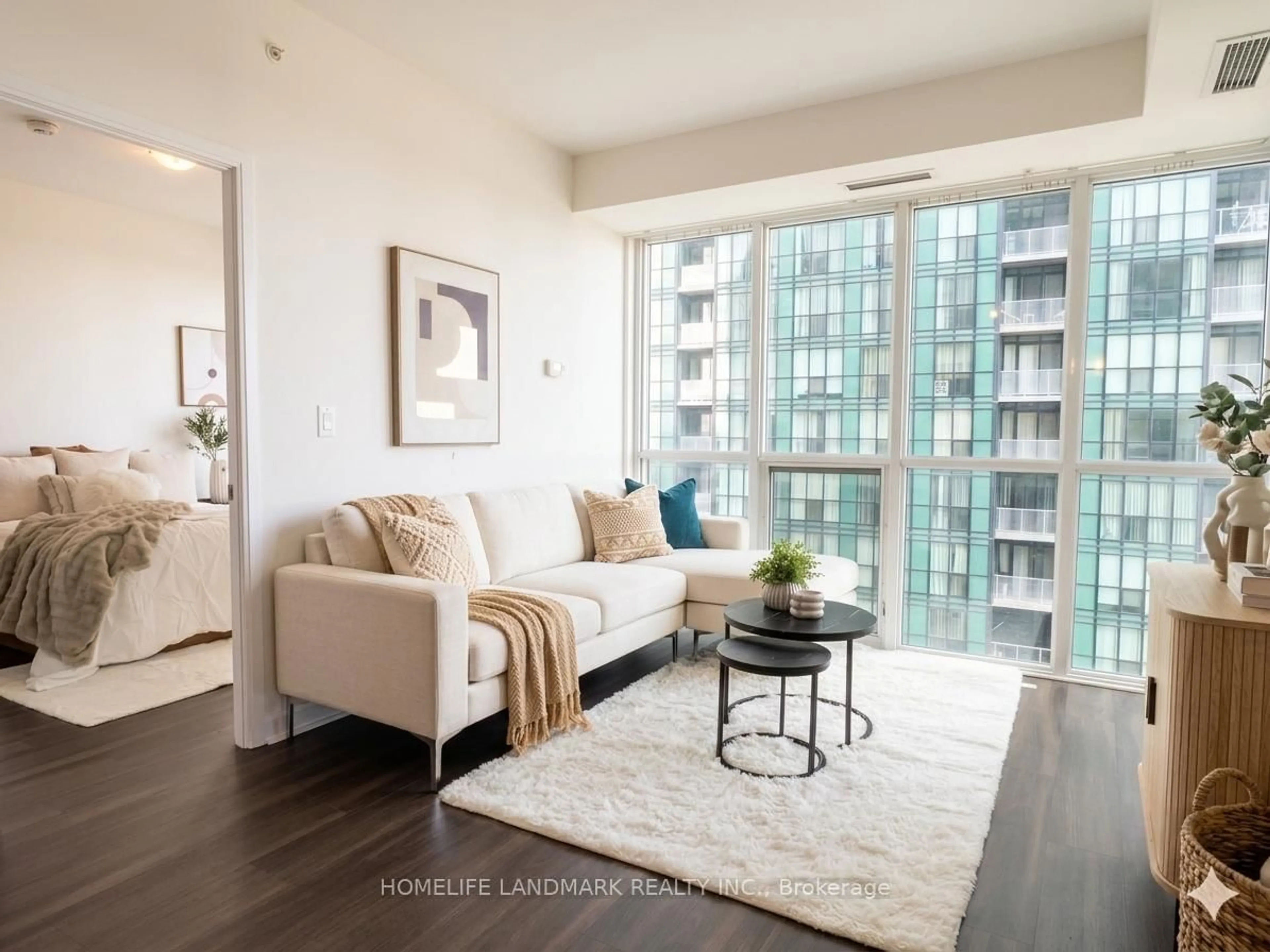 Living room with furniture, unknown for 11 Bogert Ave #2601, Toronto Ontario M2N 0H4