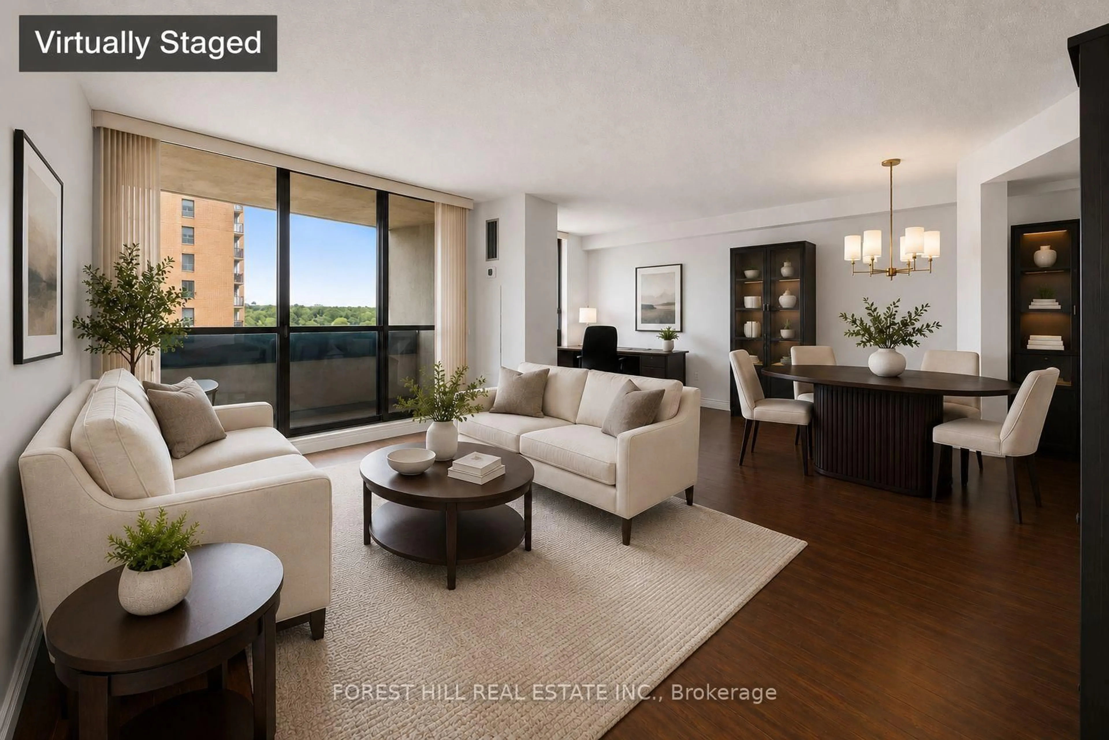 Living room with furniture, unknown for 100 Canyon Ave #706, Toronto Ontario M3H 5T9