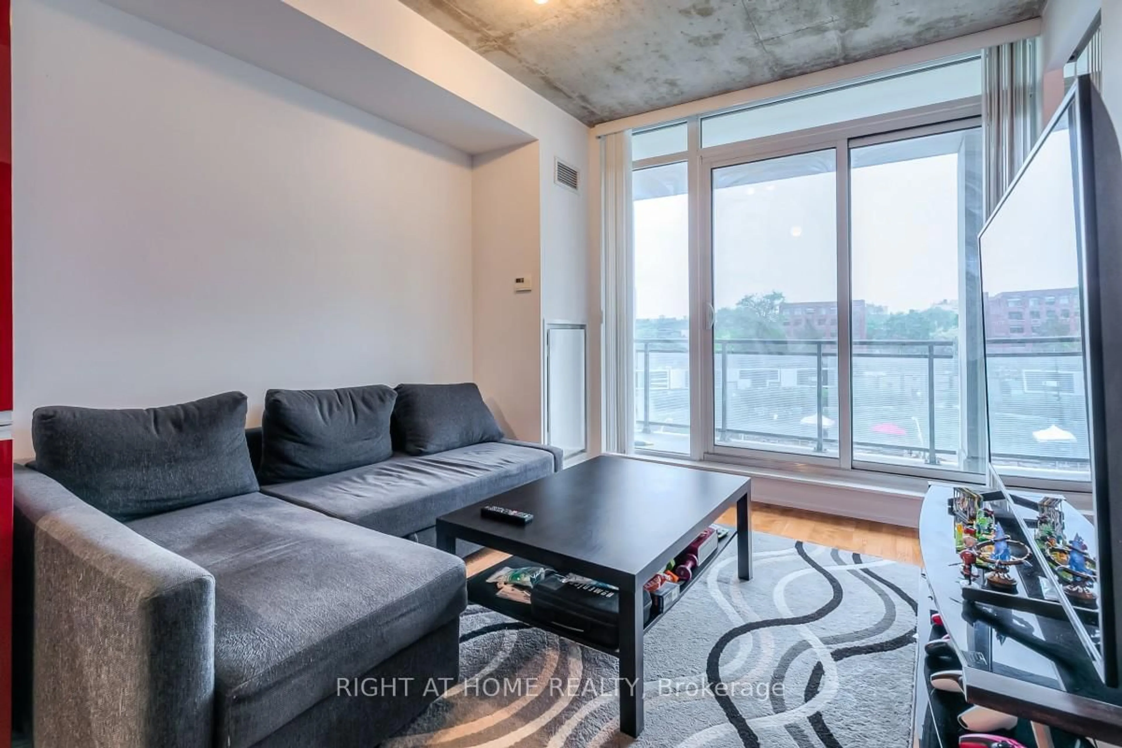 Living room with furniture, unknown for 20 Minowan Miikan Lane #419, Toronto Ontario M6J 0E5