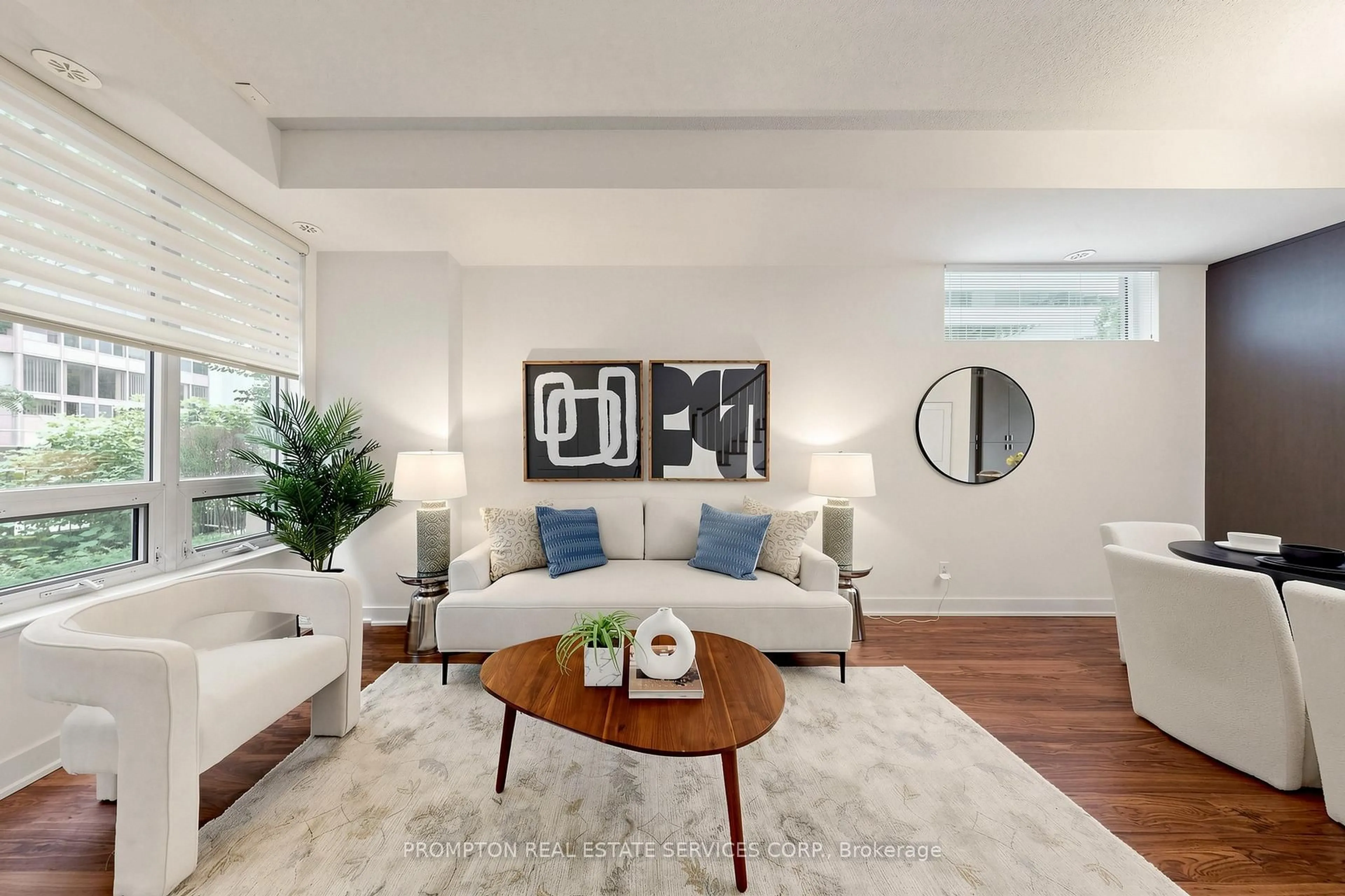 Living room with furniture, unknown for 88 Sheppard Ave #Th17, Toronto Ontario M2N 0G9