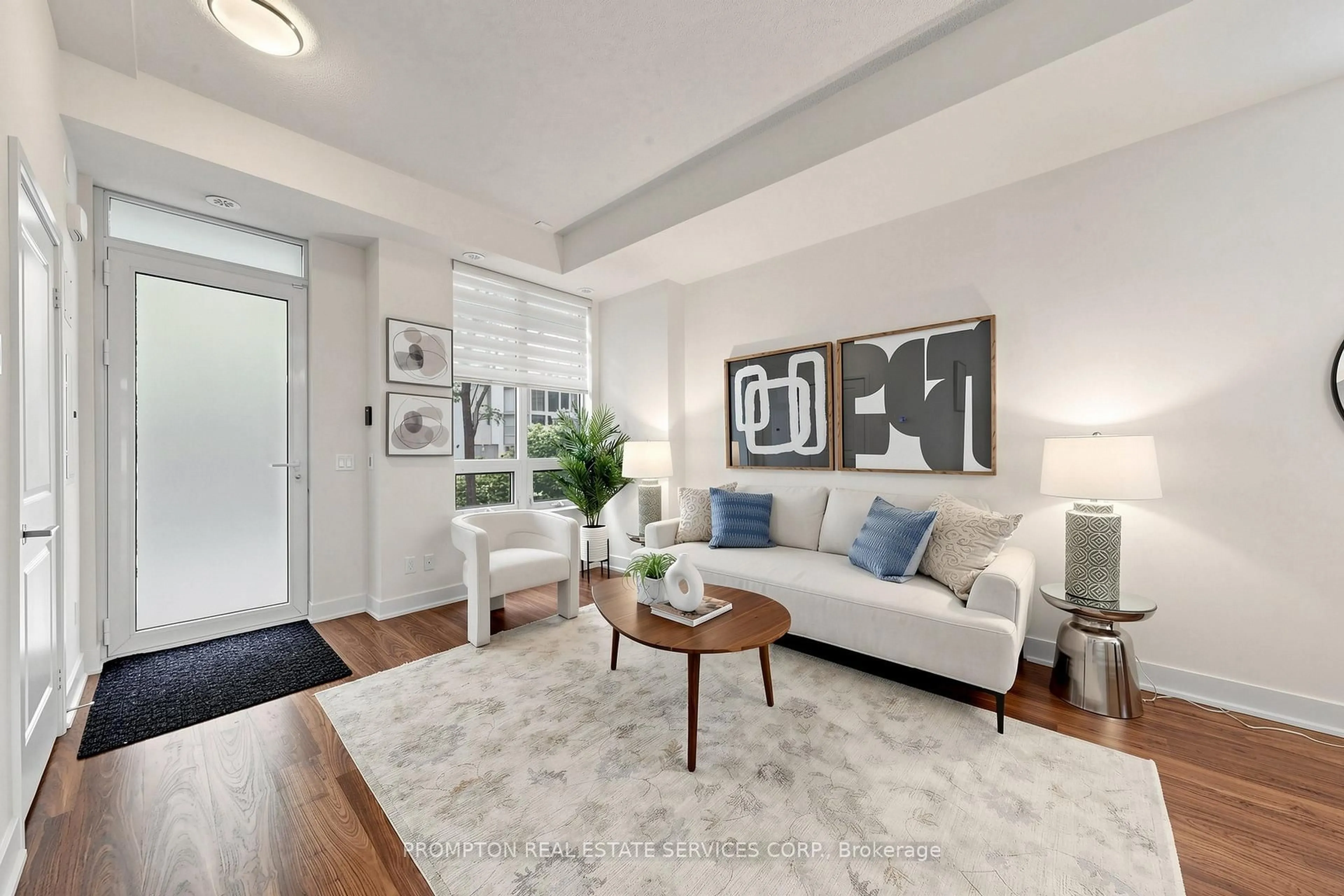Living room with furniture, unknown for 88 Sheppard Ave #Th17, Toronto Ontario M2N 0G9