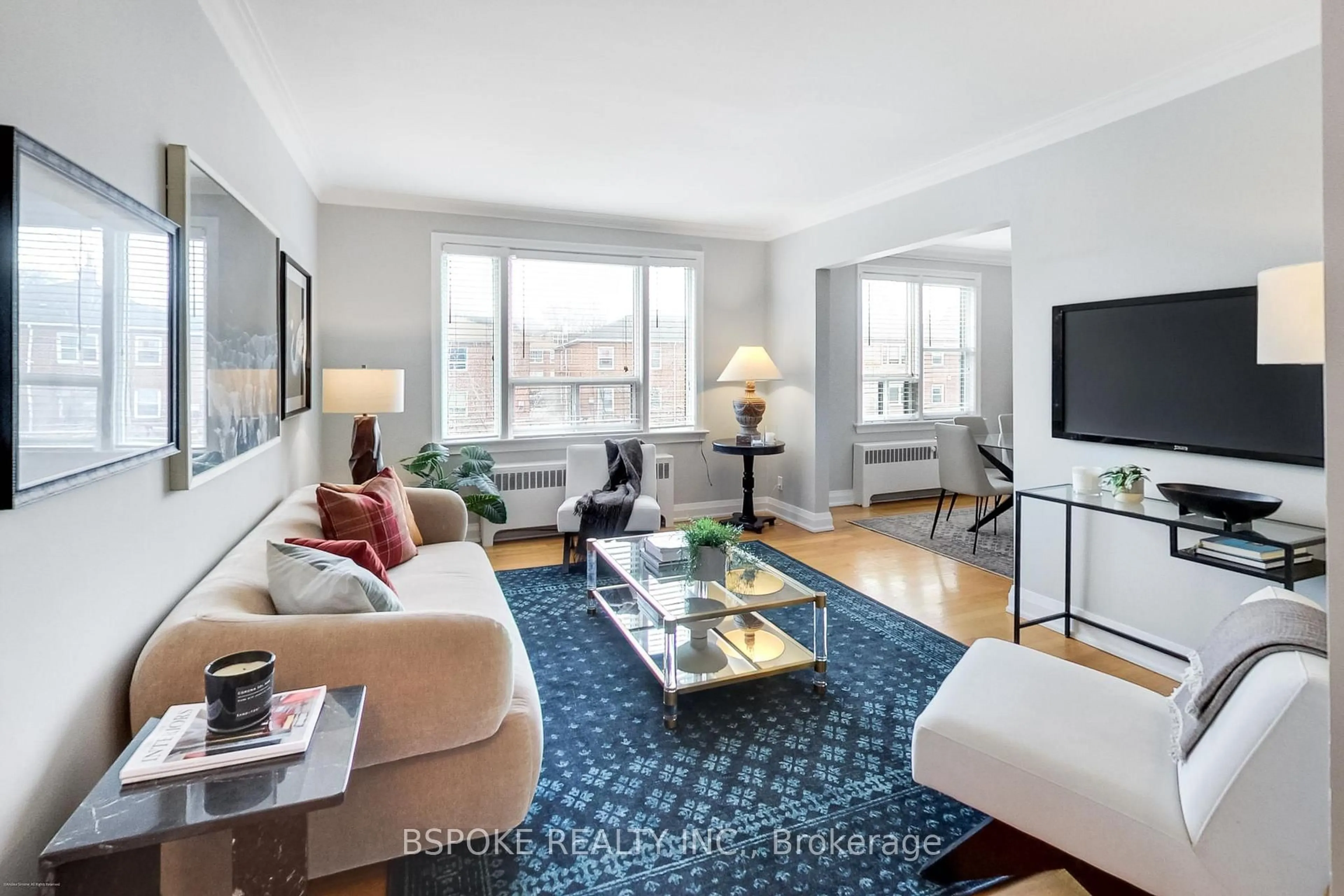 Living room with furniture, unknown for 7 Warwick Ave #3, Toronto Ontario M6C 1T5