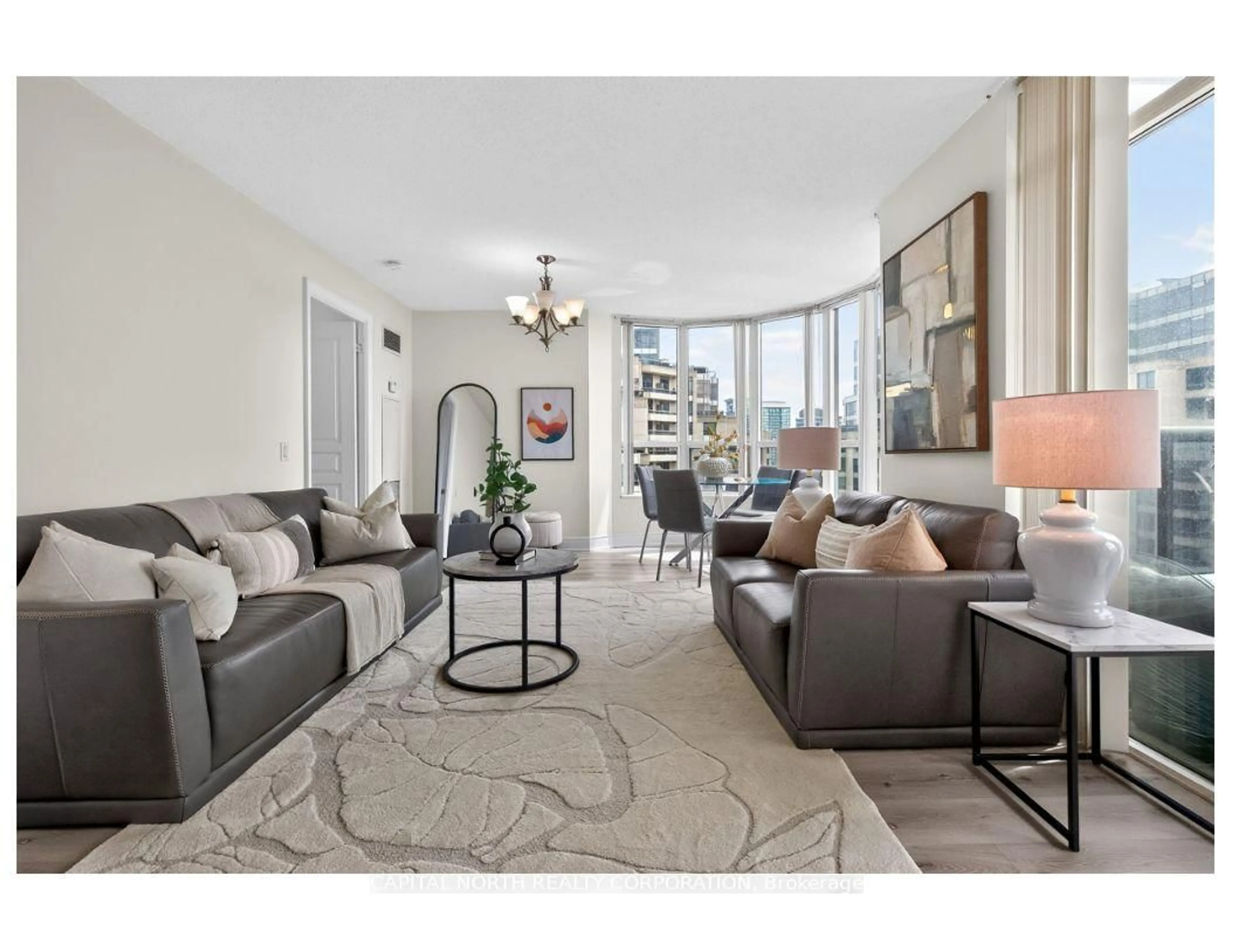 Living room with furniture, unknown for 10 Northtown Way #2205, Toronto Ontario M2N 7L4