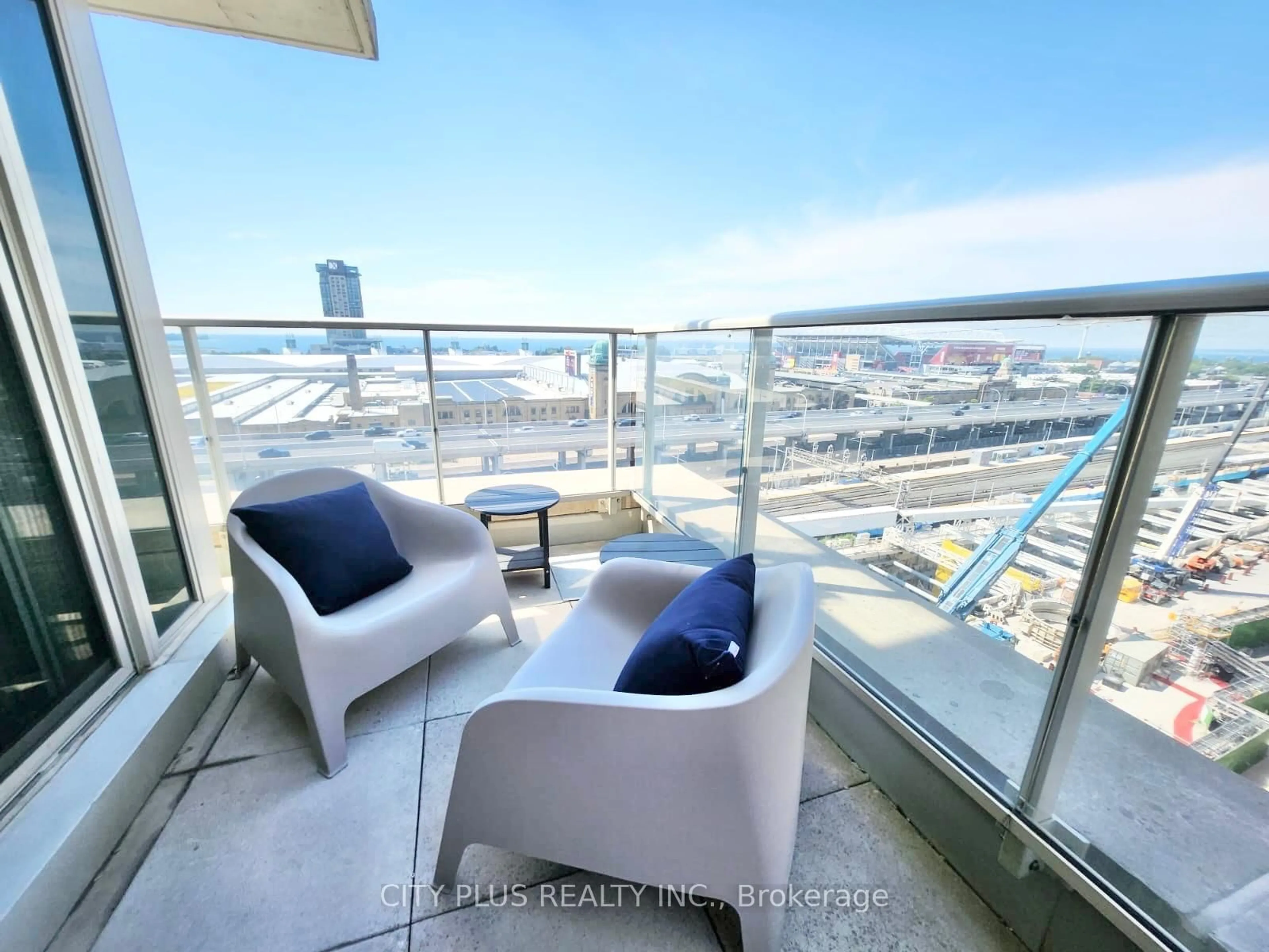 Balcony in the apartment, water/lake/river/ocean view for 75 East Liberty St #1106, Toronto Ontario M6K 3R3