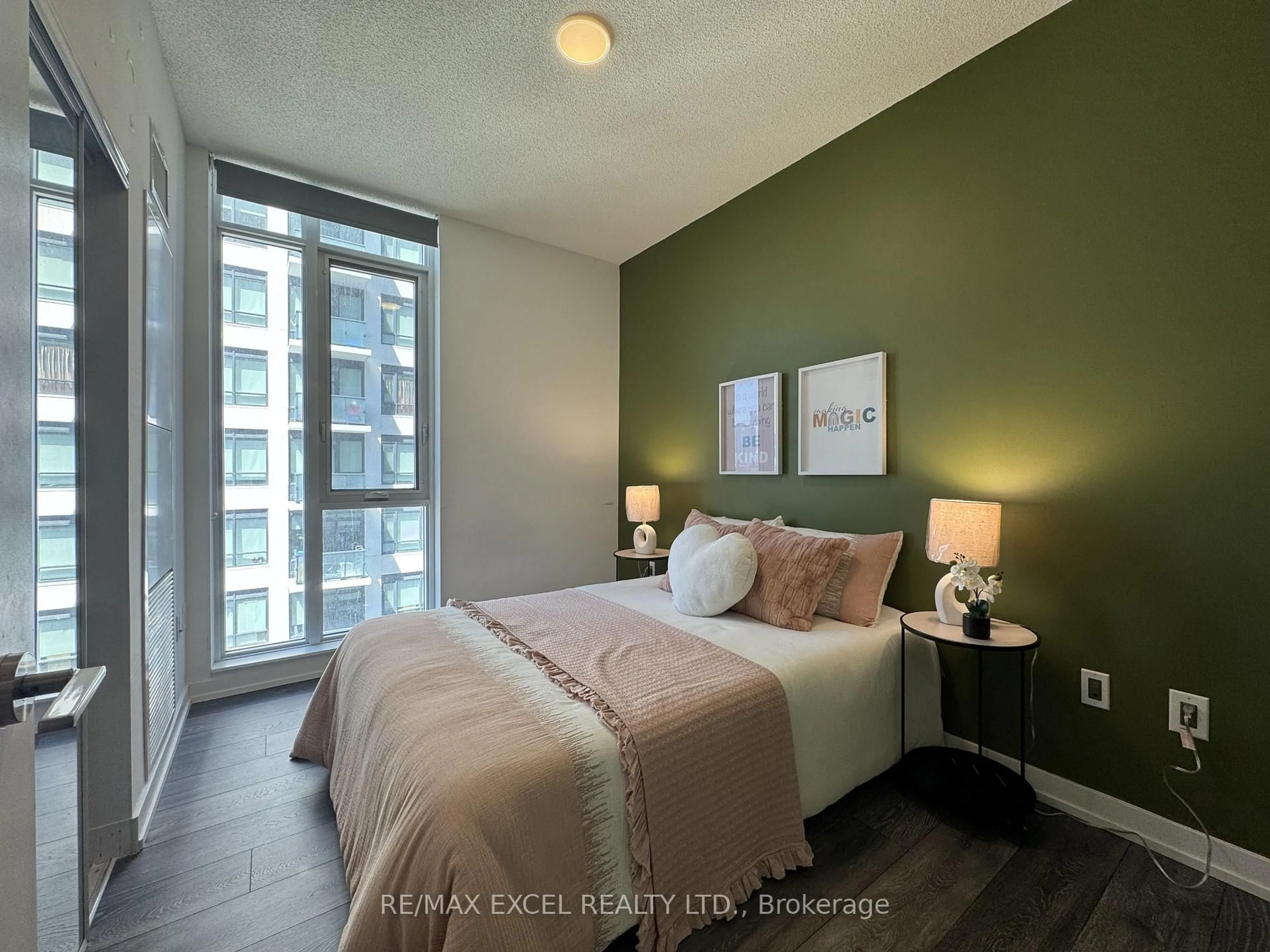 Bedroom with bed, unknown for 225 Sumach St #1009, Toronto Ontario M5A 0P8