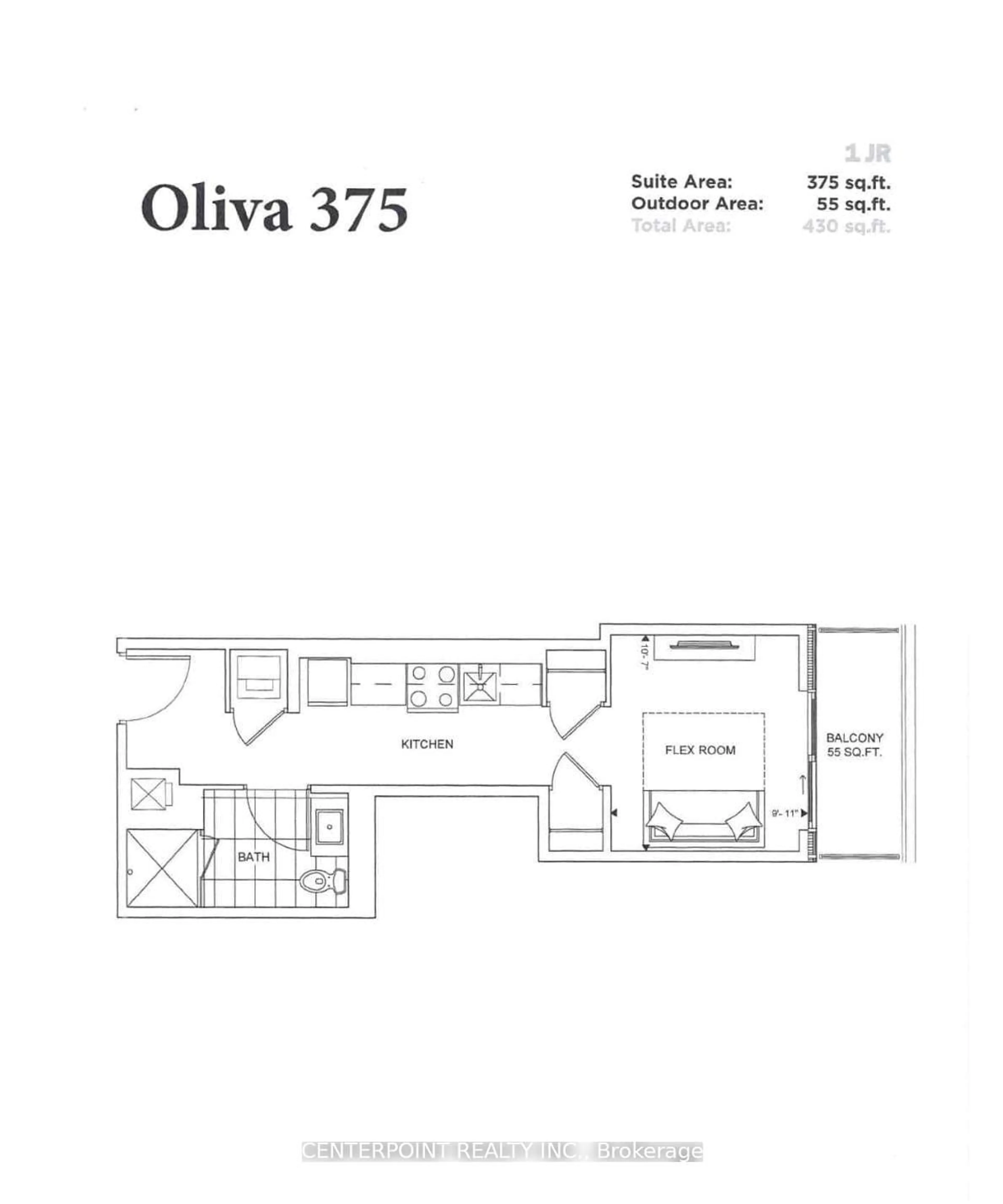 Floor plan for 188 Fairview Mall Dr #1506, Toronto Ontario M2J 5A7