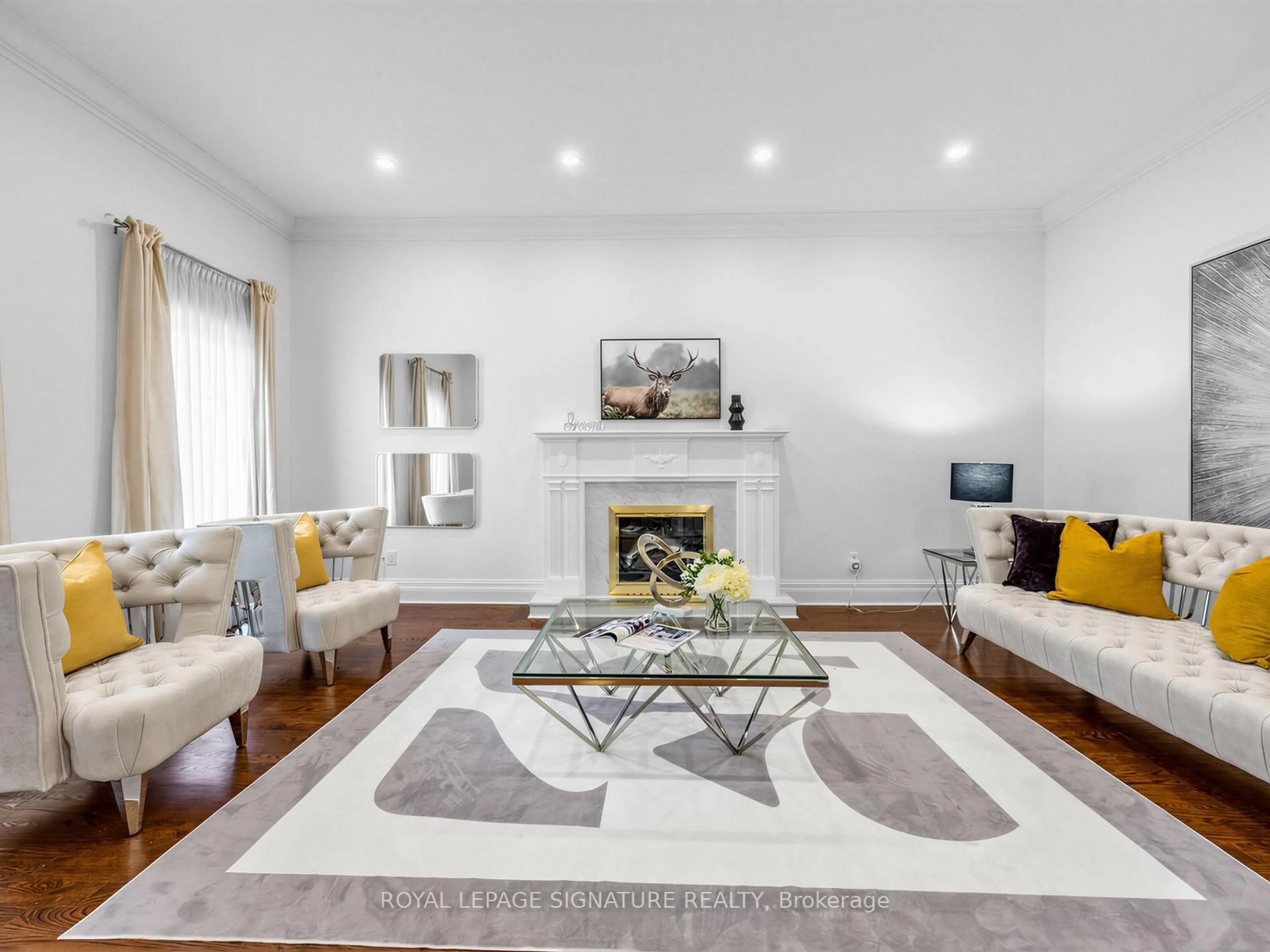 Living room with furniture, unknown for 65 Cosmic Dr, Toronto Ontario M3B 3G1