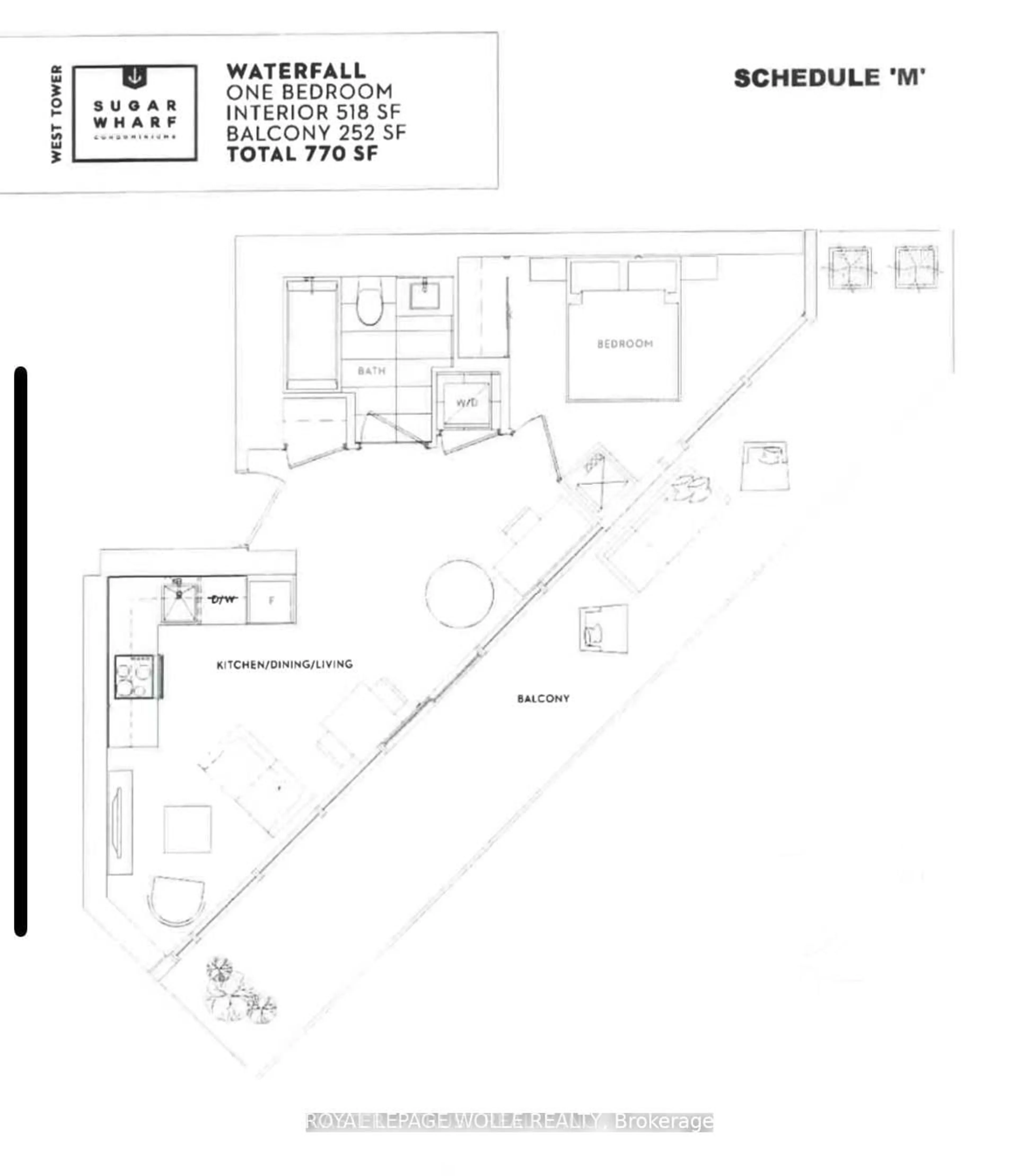 Floor plan for 55 Cooper St #6008, Toronto Ontario M5E 0G1