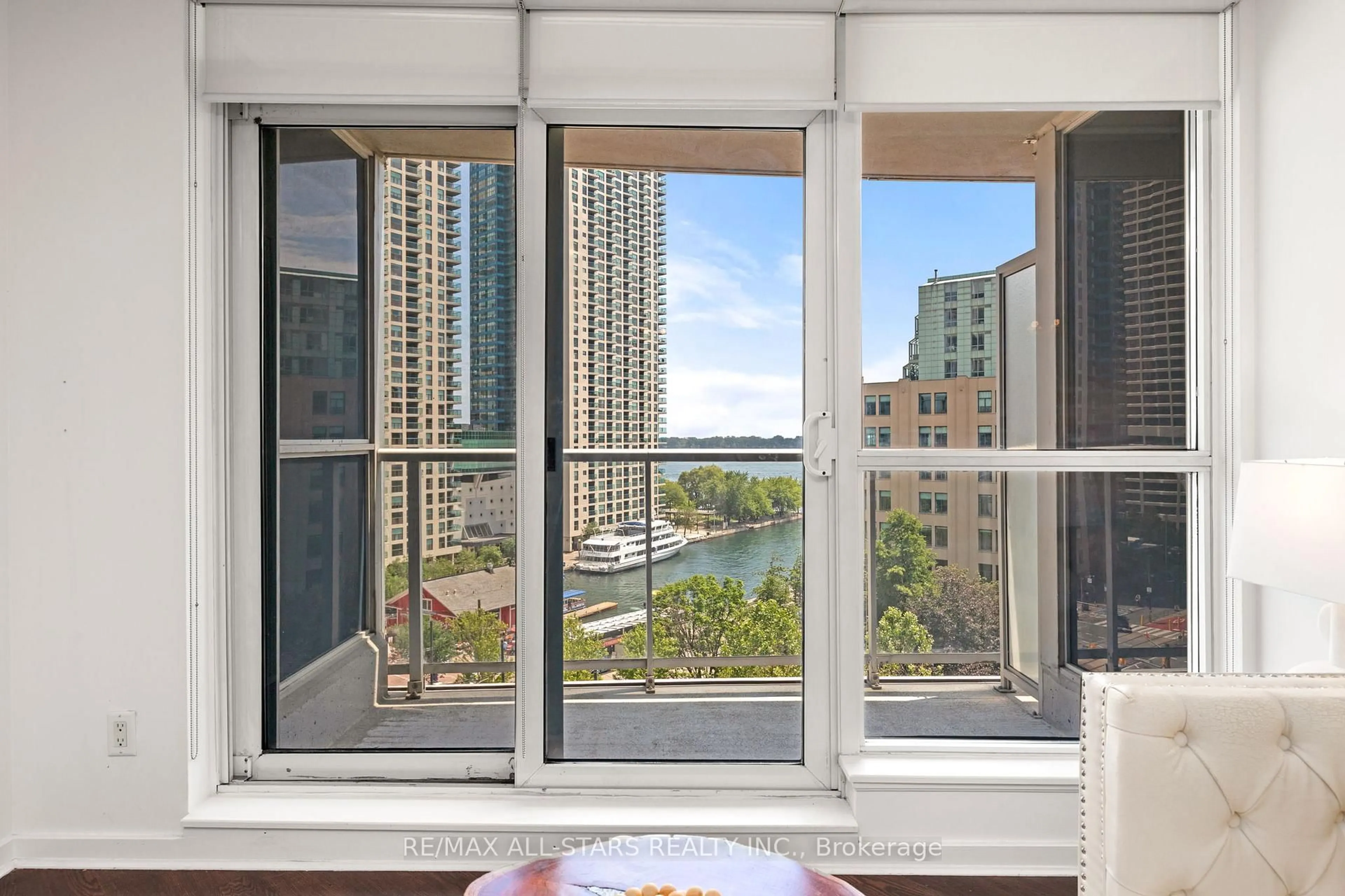 Balcony in the apartment, water/lake/river/ocean view for 208 Queens Quay #804, Toronto Ontario M5J 2Y5