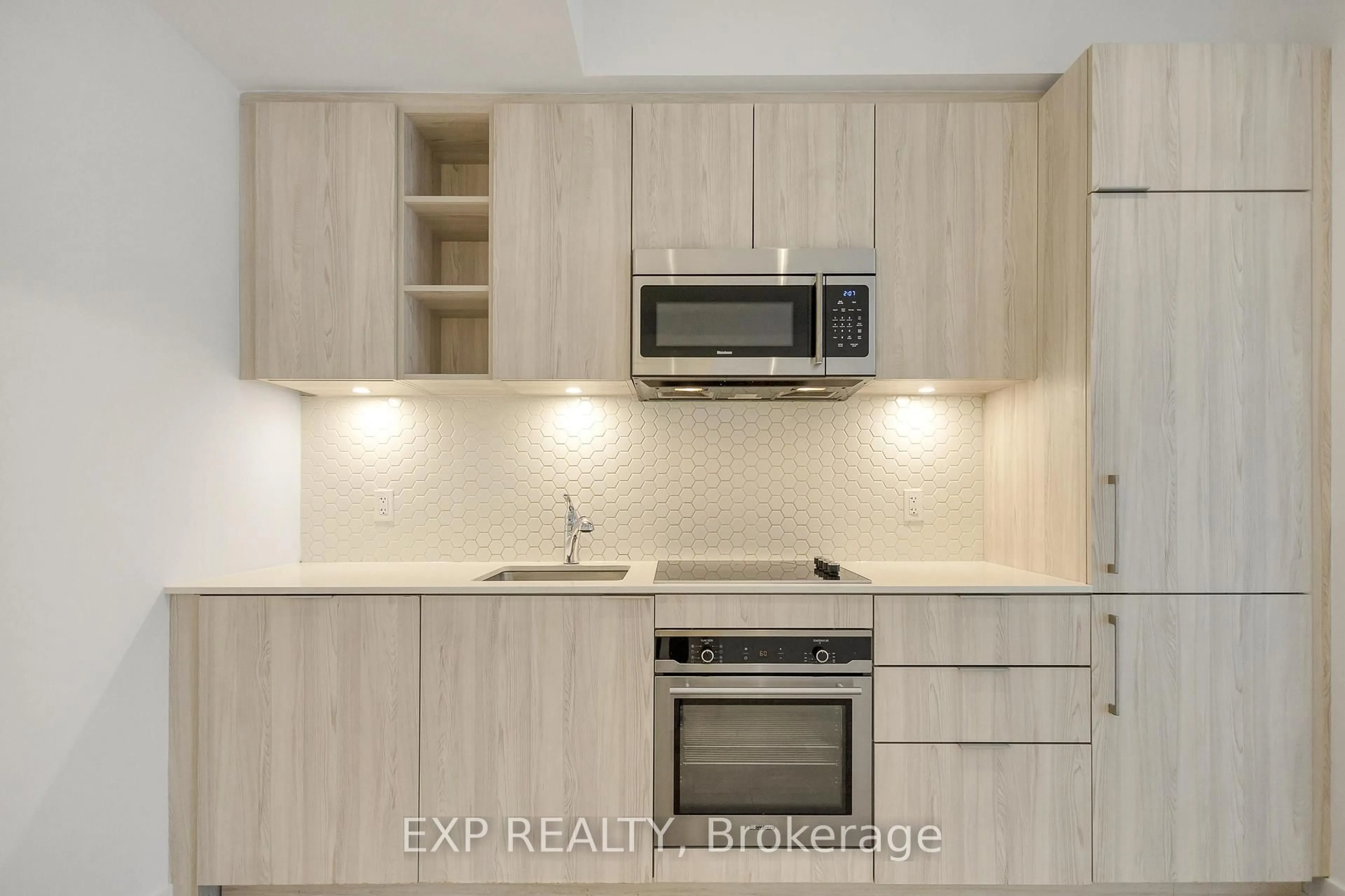 Standard kitchen, wood/laminate floor for 50 Ordnance St #2404, Toronto Ontario M6K 0C9