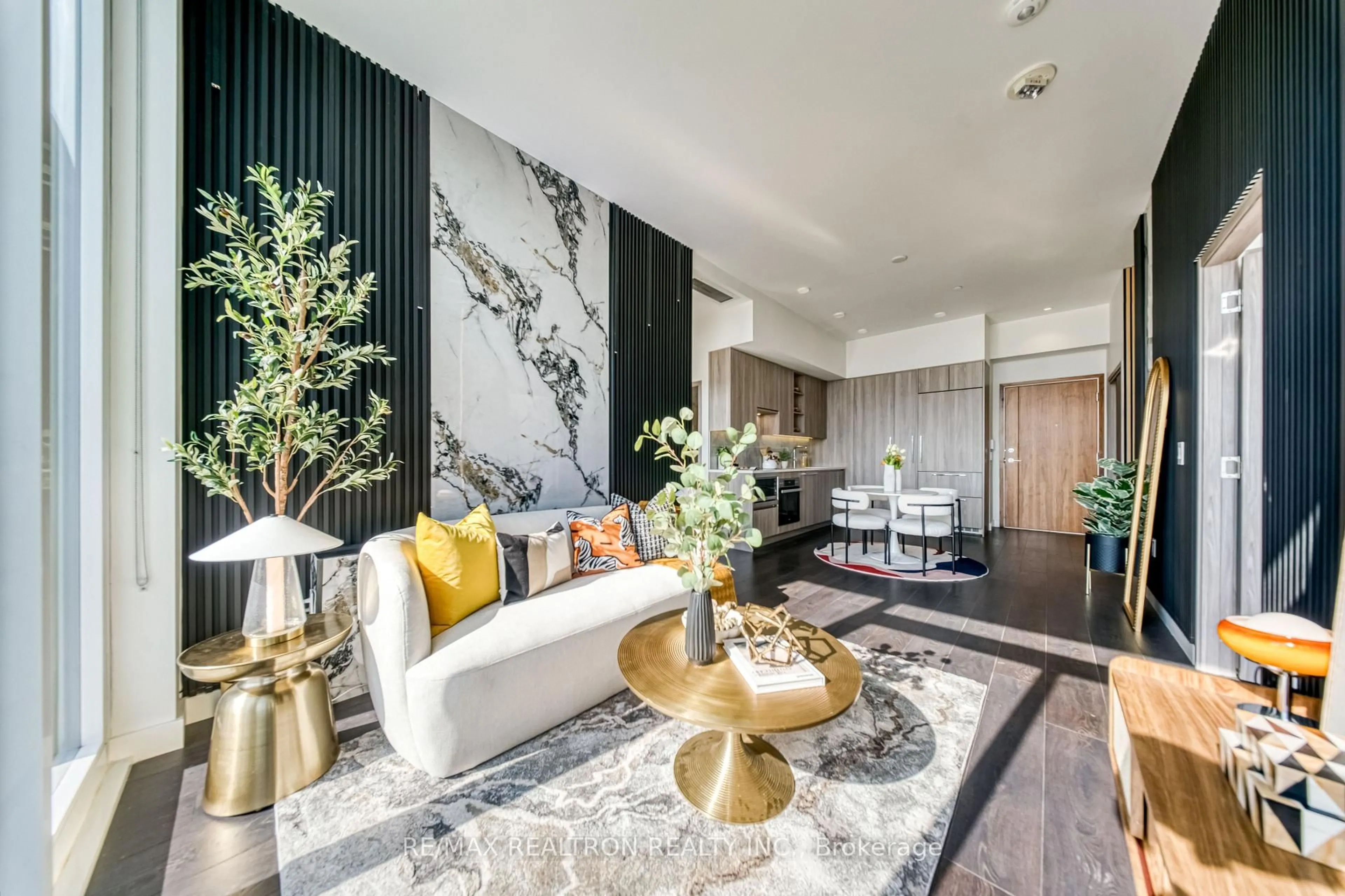 Living room with furniture, unknown for 95 McMahon Dr #PH4106, Toronto Ontario M2K 0H1