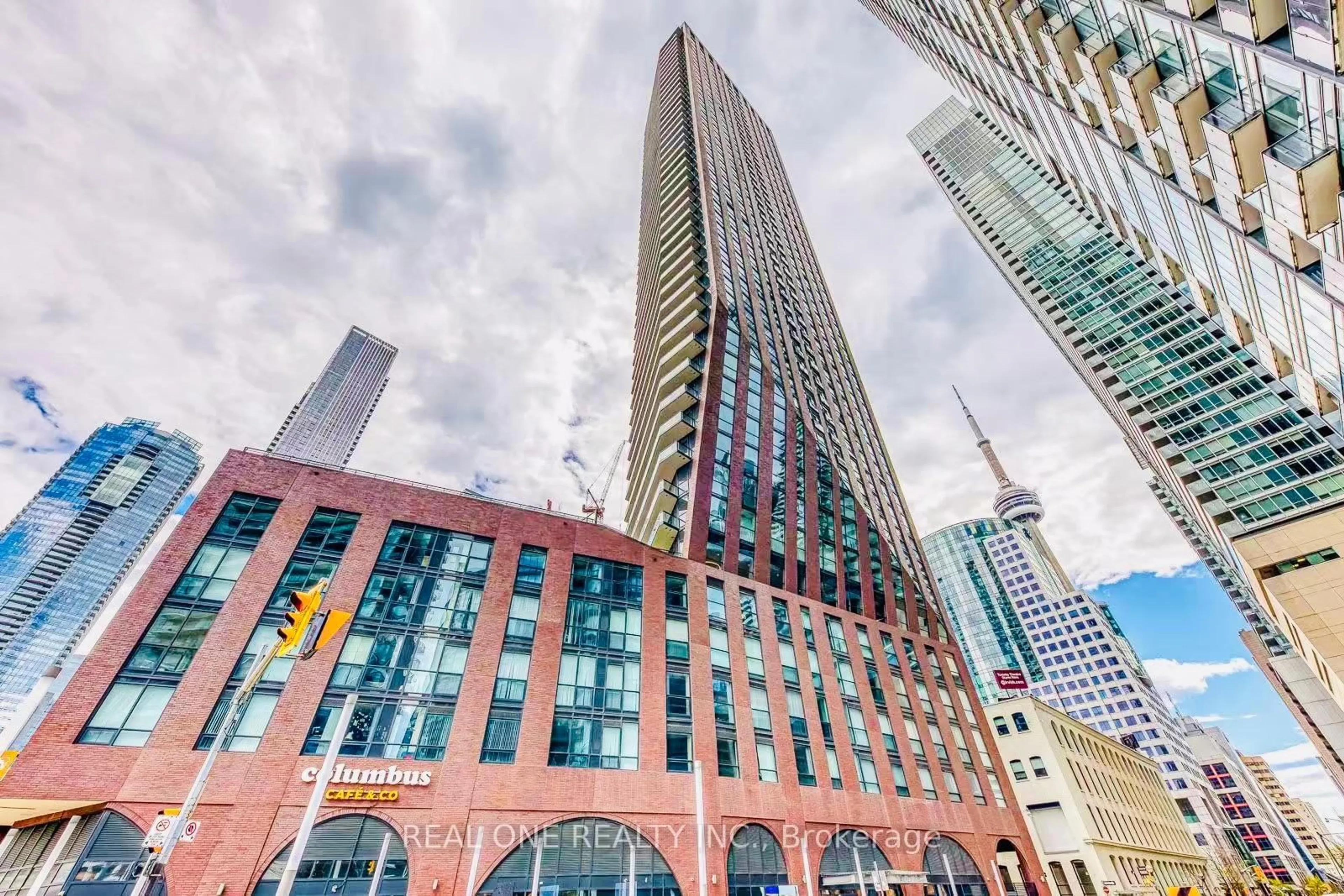 A pic from outside/outdoor area/front of a property/back of a property/a pic from drone, building for 99 JOHN St #1001, Toronto Ontario M5V 0S6