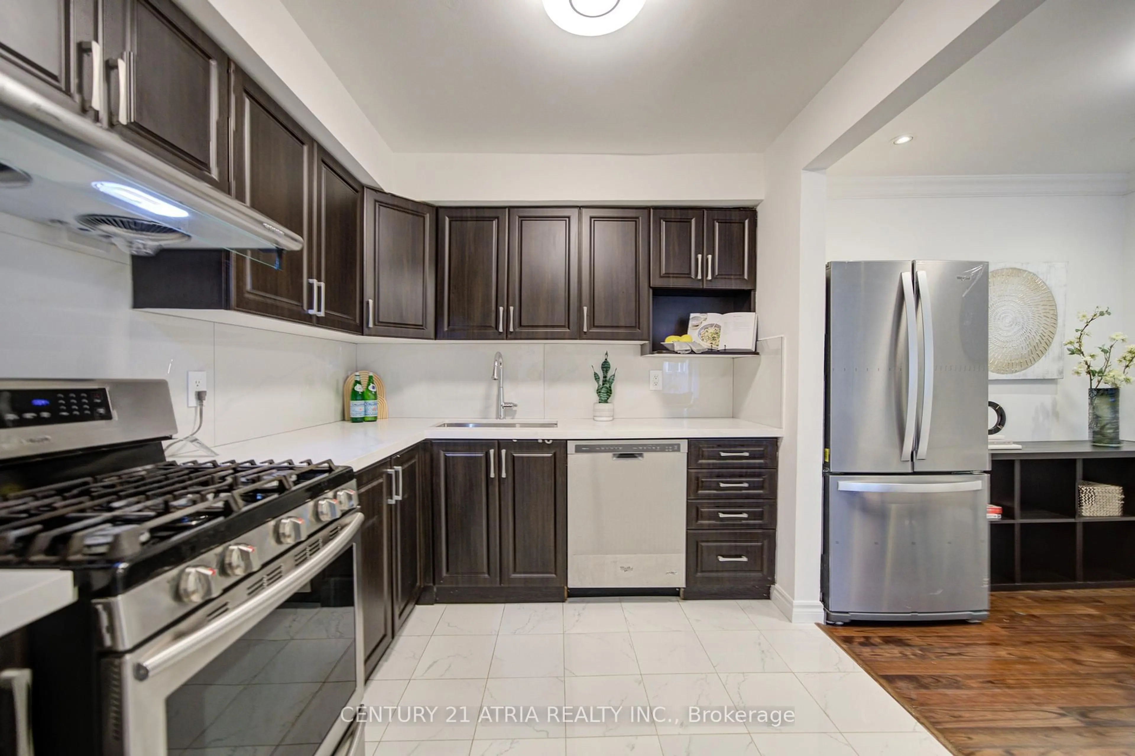 Standard kitchen, ceramic/tile floor for 4 Sand Fern Way, Toronto Ontario M2J 4N8