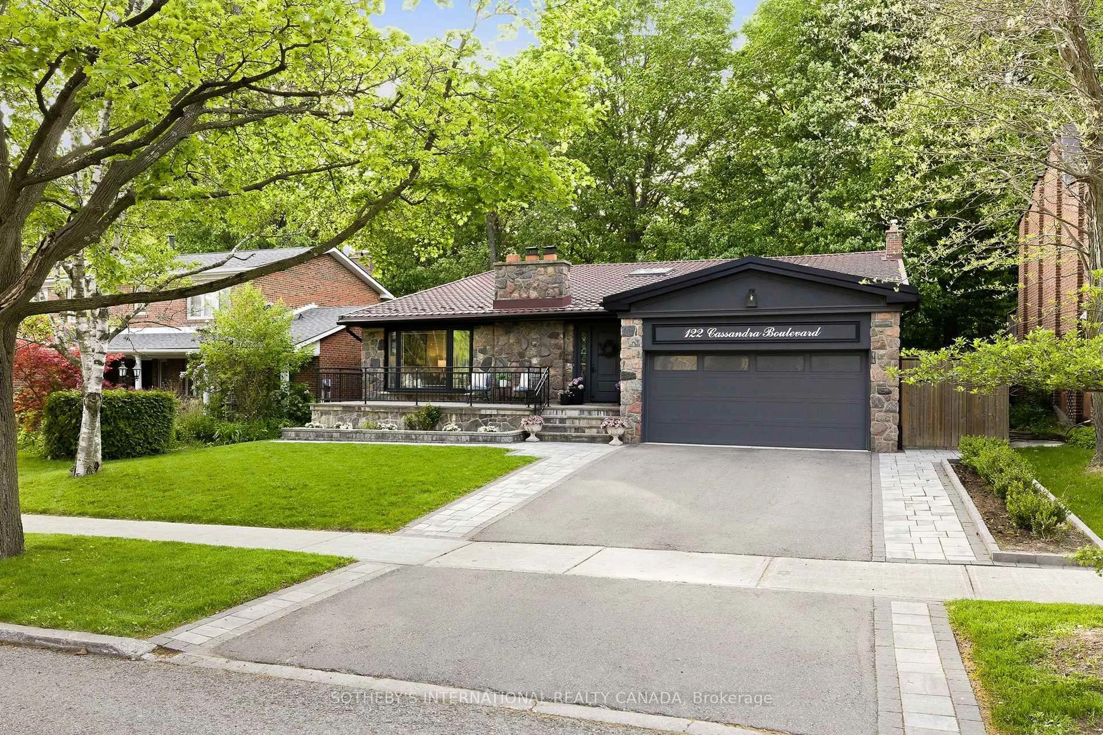 Home with brick exterior material, street for 122 Cassandra Blvd, Toronto Ontario M3A 1S9